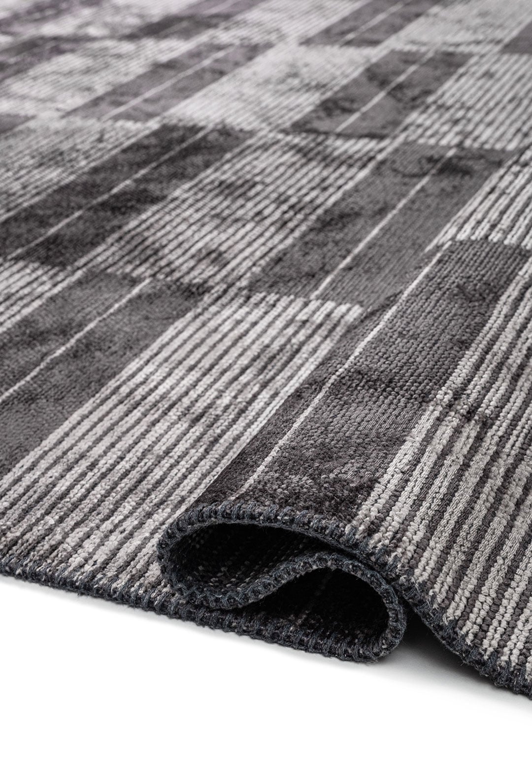 GLITCH CHARCOAL - GREY RUG - 2