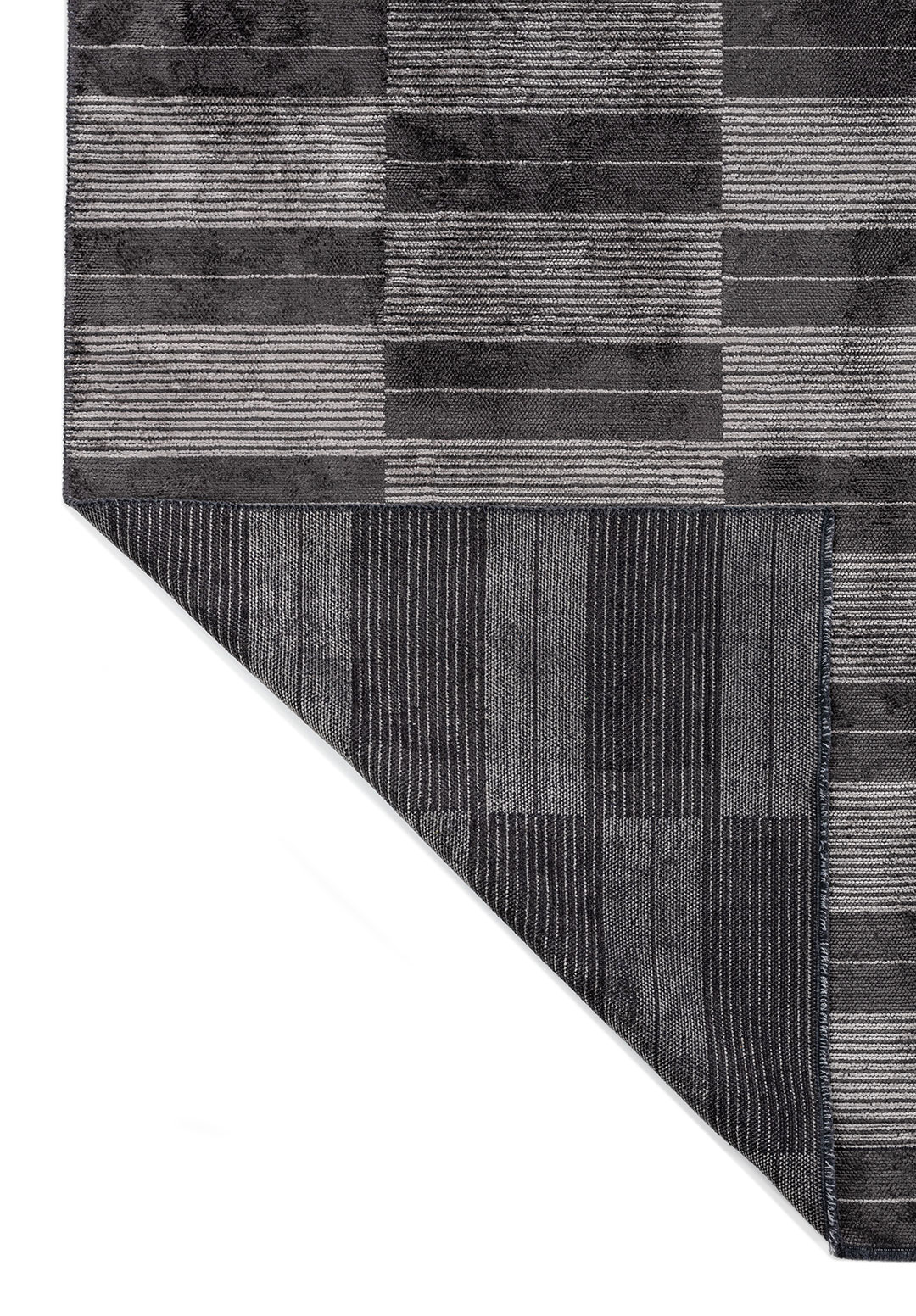 GLITCH CHARCOAL - GREY RUG - 3