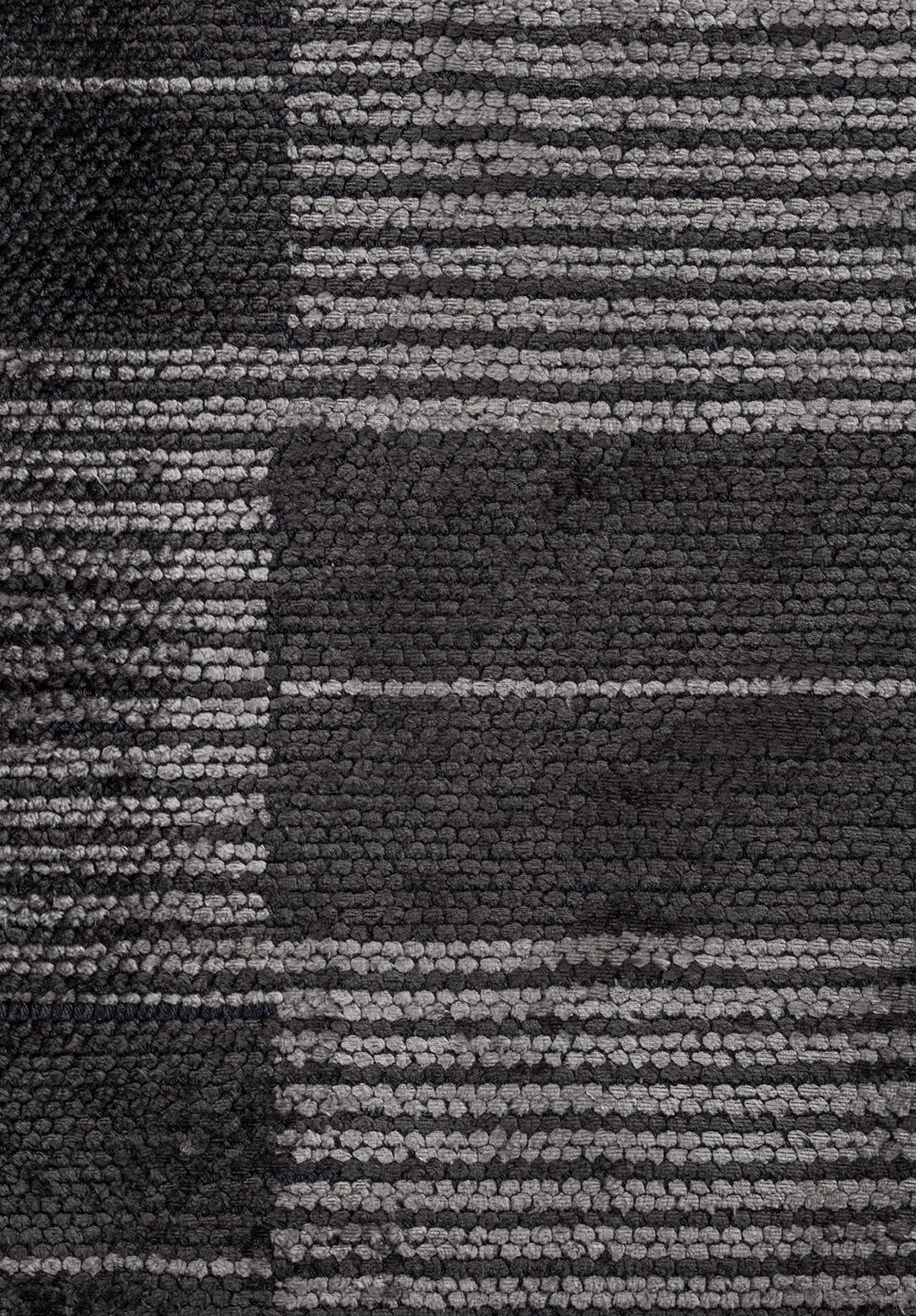 GLITCH CHARCOAL - GREY RUG - 5
