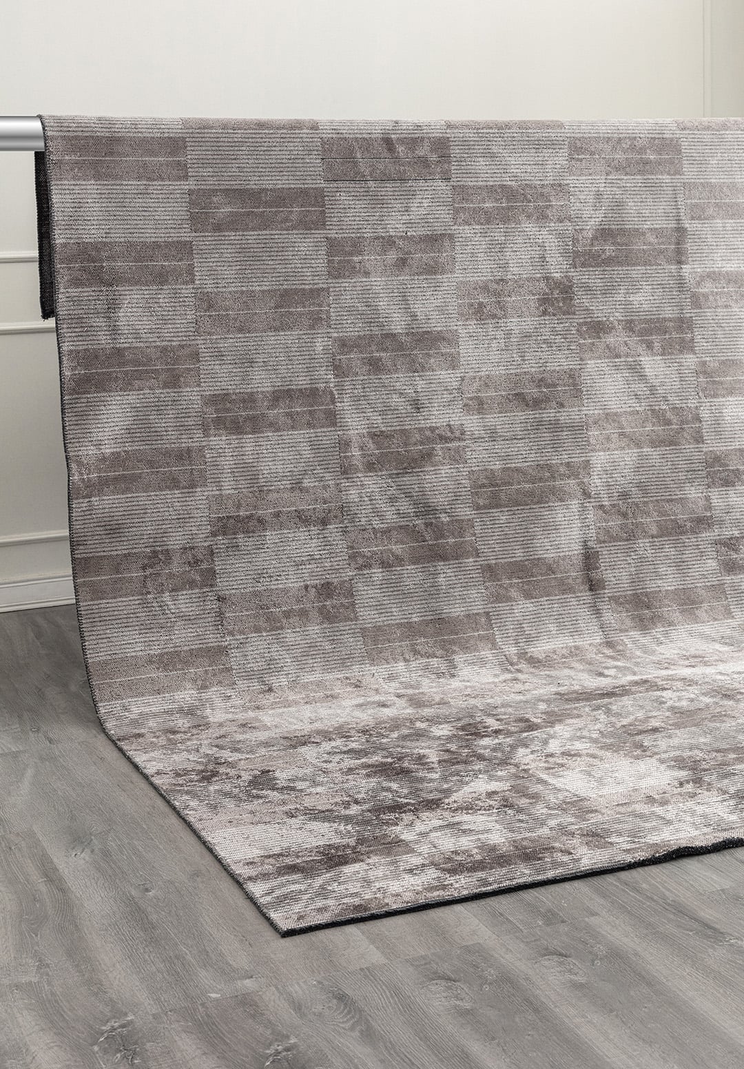 GLITCH DARK GREY - LIGHT GREY RUG - 4