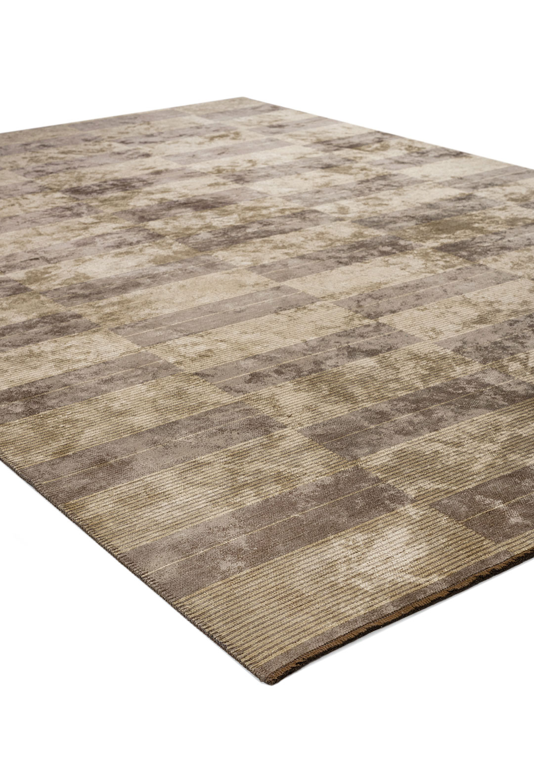 GLITCH DARK GREY - CREAM RUG - 4