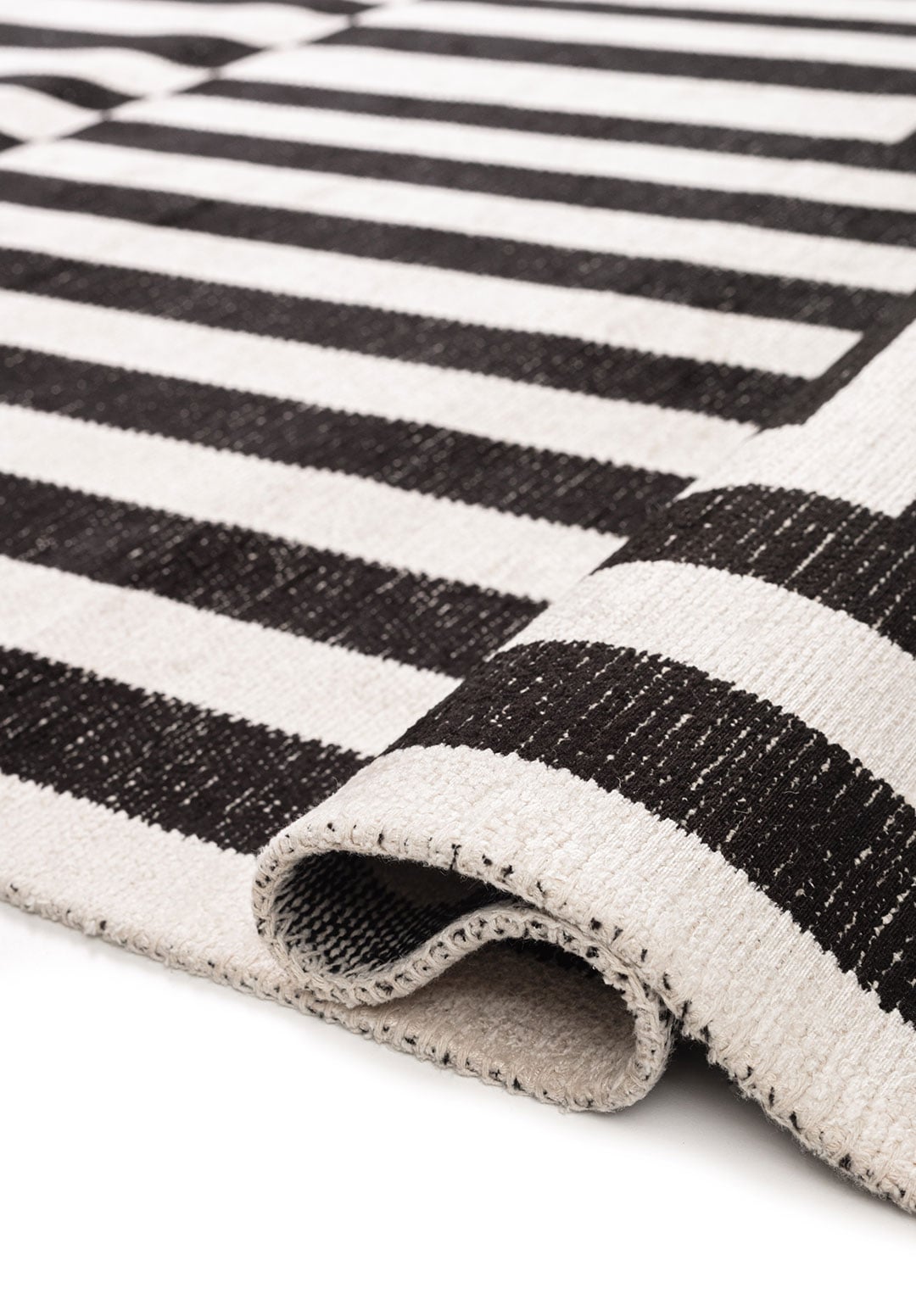 ENIGMA BLACK - ECRU RUG - 2