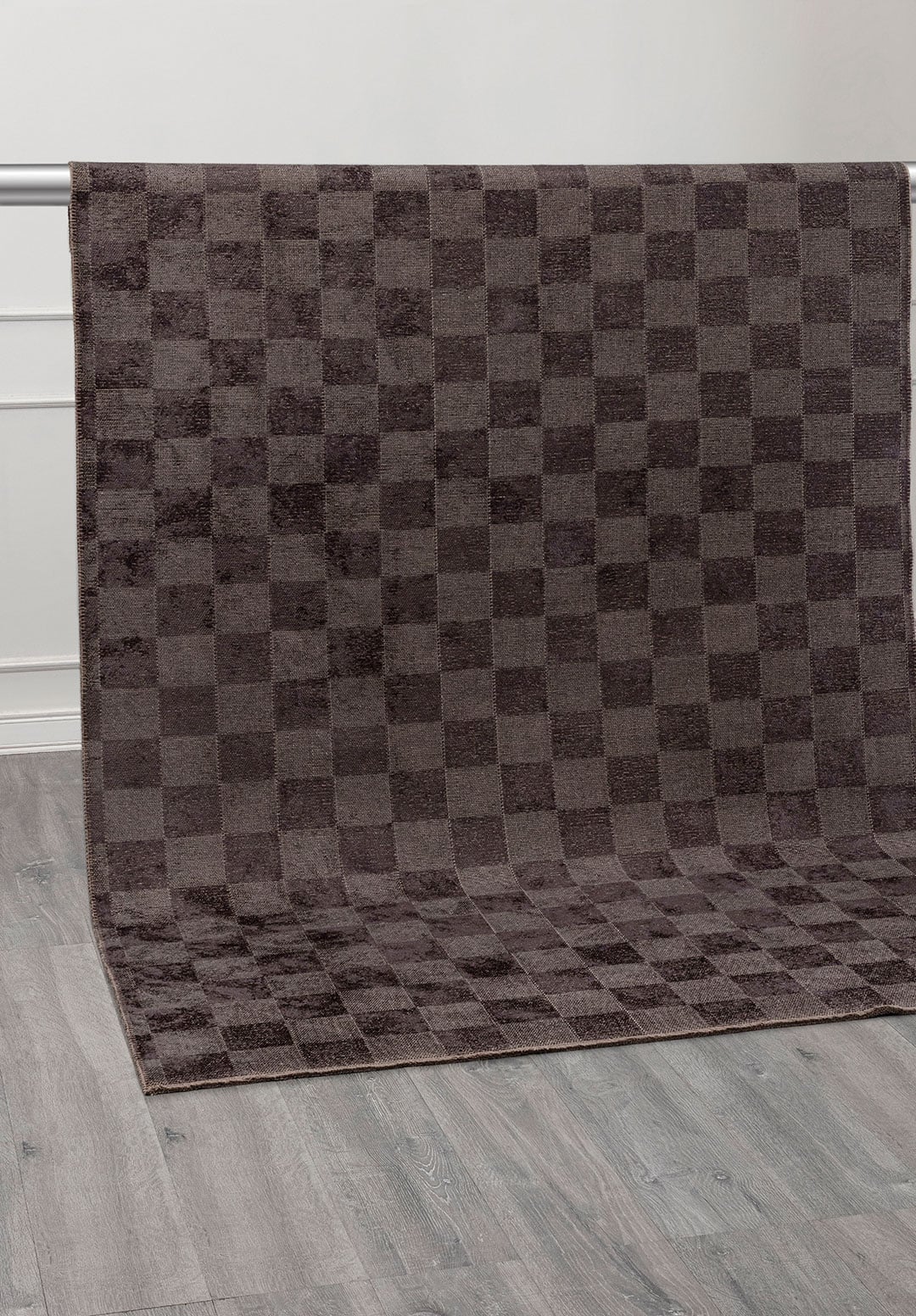 CHECKERS CHARCOAL RUG - 4