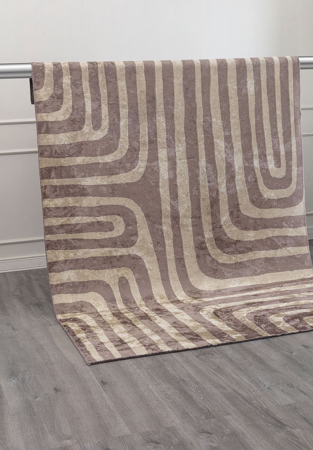 INCEPTION DARK GREY - CREAM RUG - 4