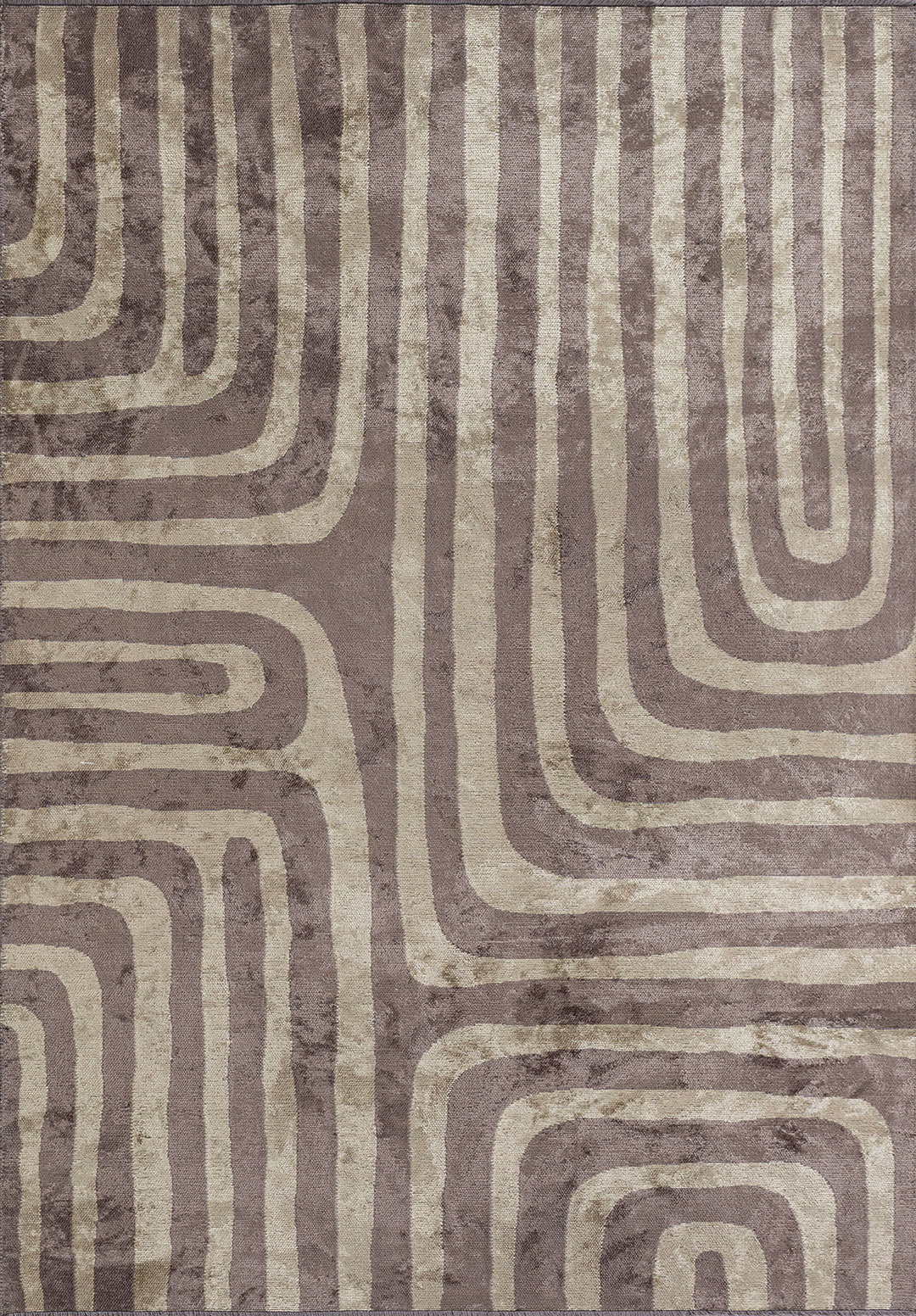 INCEPTION DARK GREY - CREAM RUG - 1
