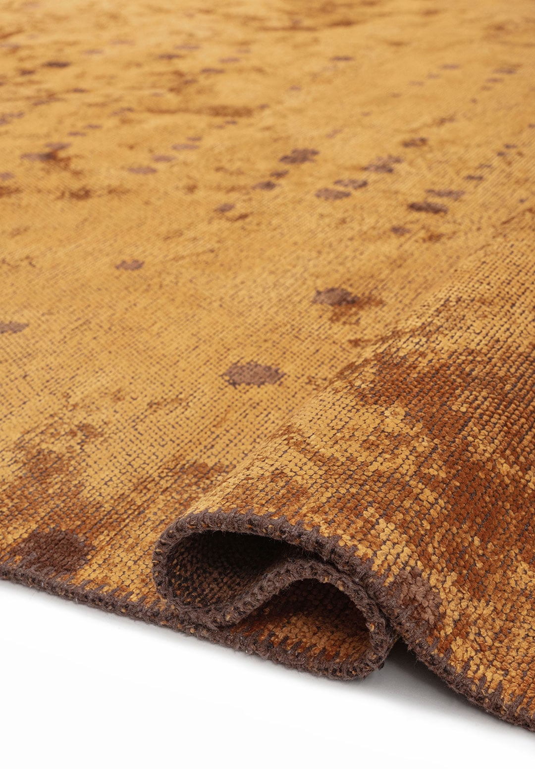 DAPPLE CACAO - MUSTARD RUG - 2