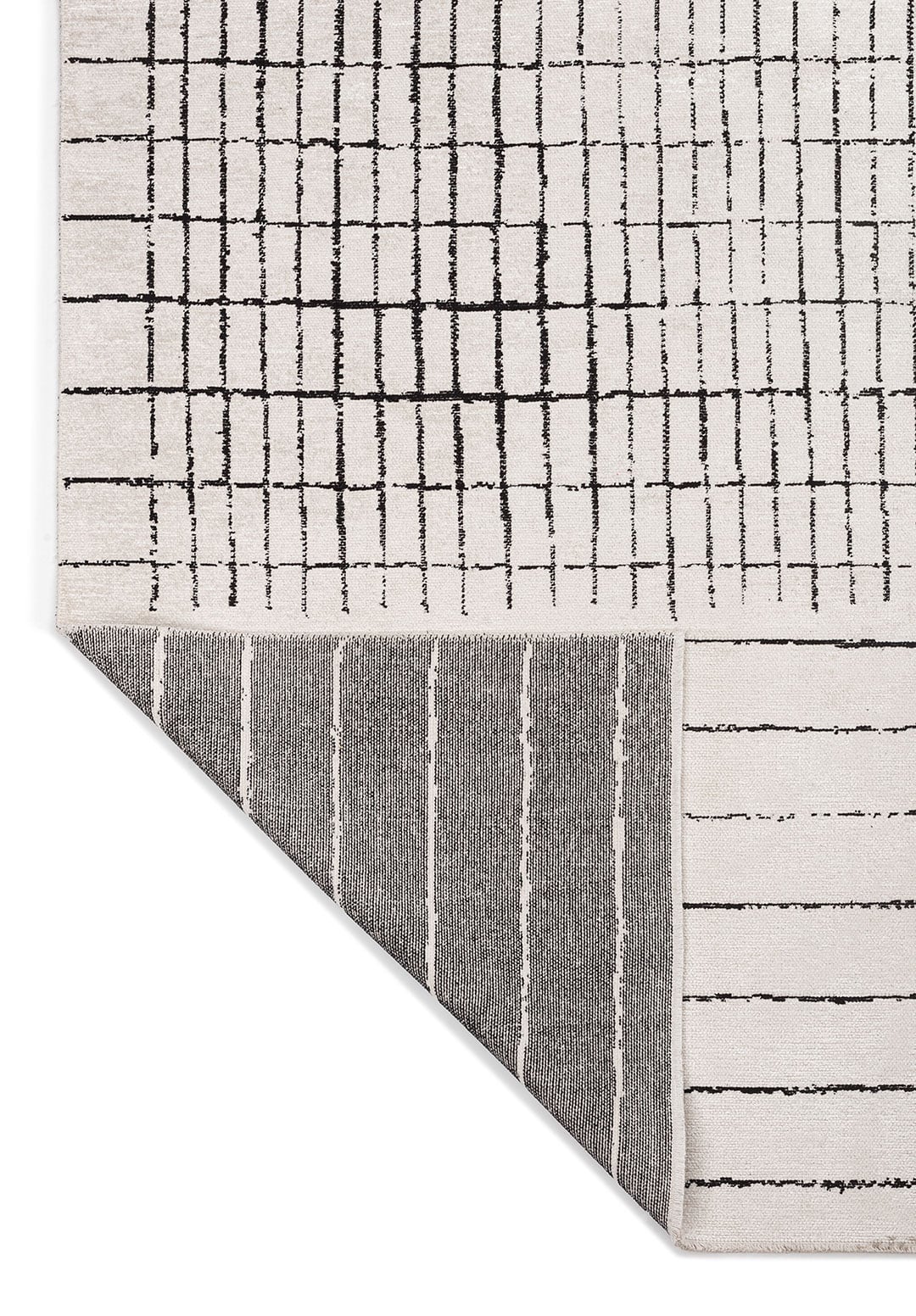 PERSPECTIVE BLACK - ECRU RUG - 3