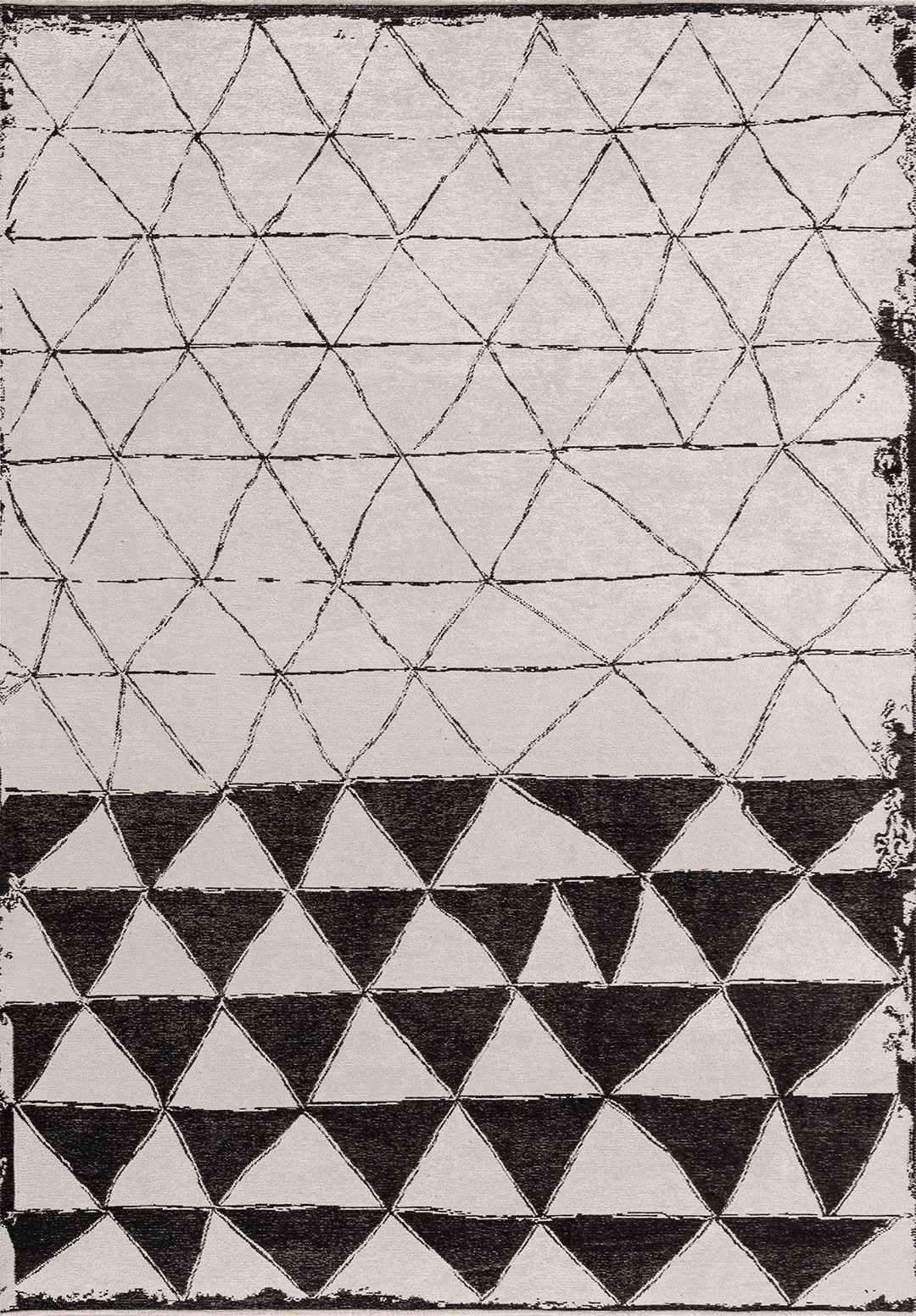 SIERRA BLACK - ECRU RUG - 1
