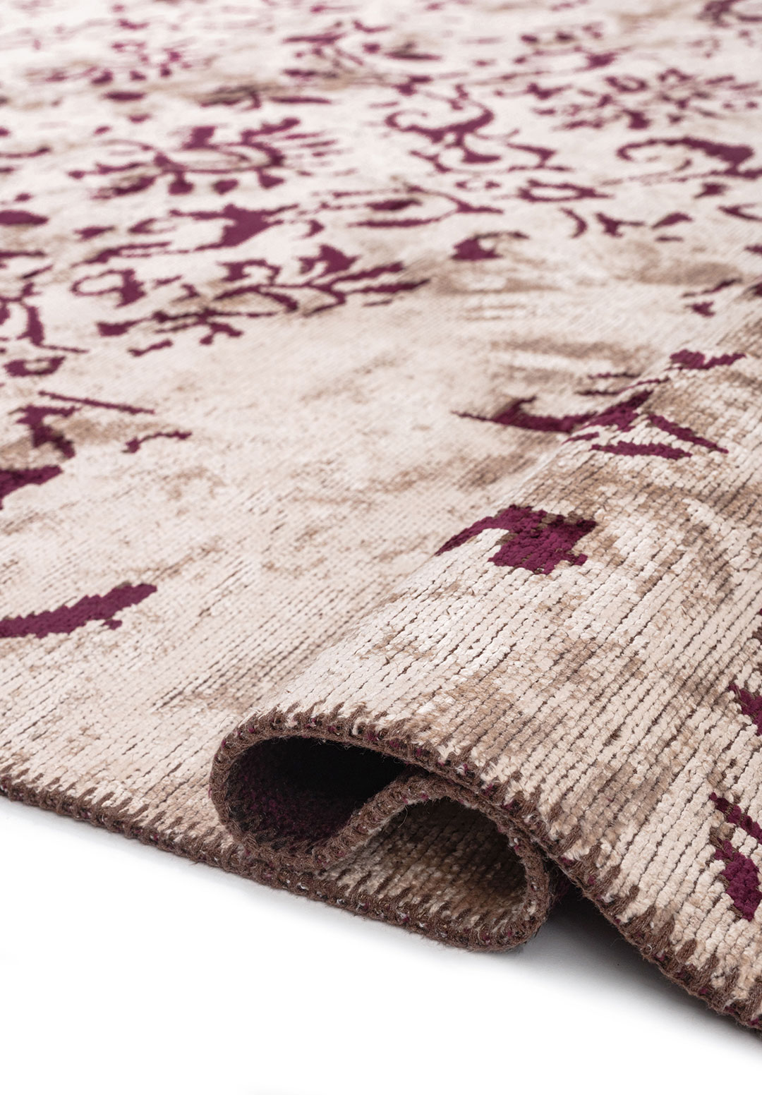 EMPERIA DARK DAMSON - LIGHT CREAM RUG - 2