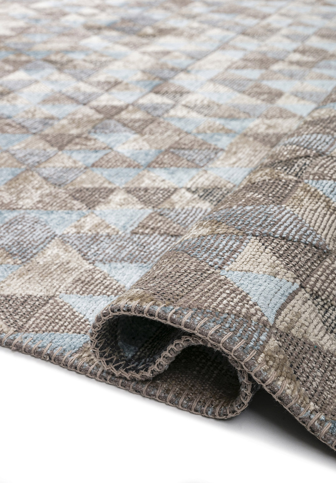 HARVEST ICE BLUE - CREAM RUG - 2