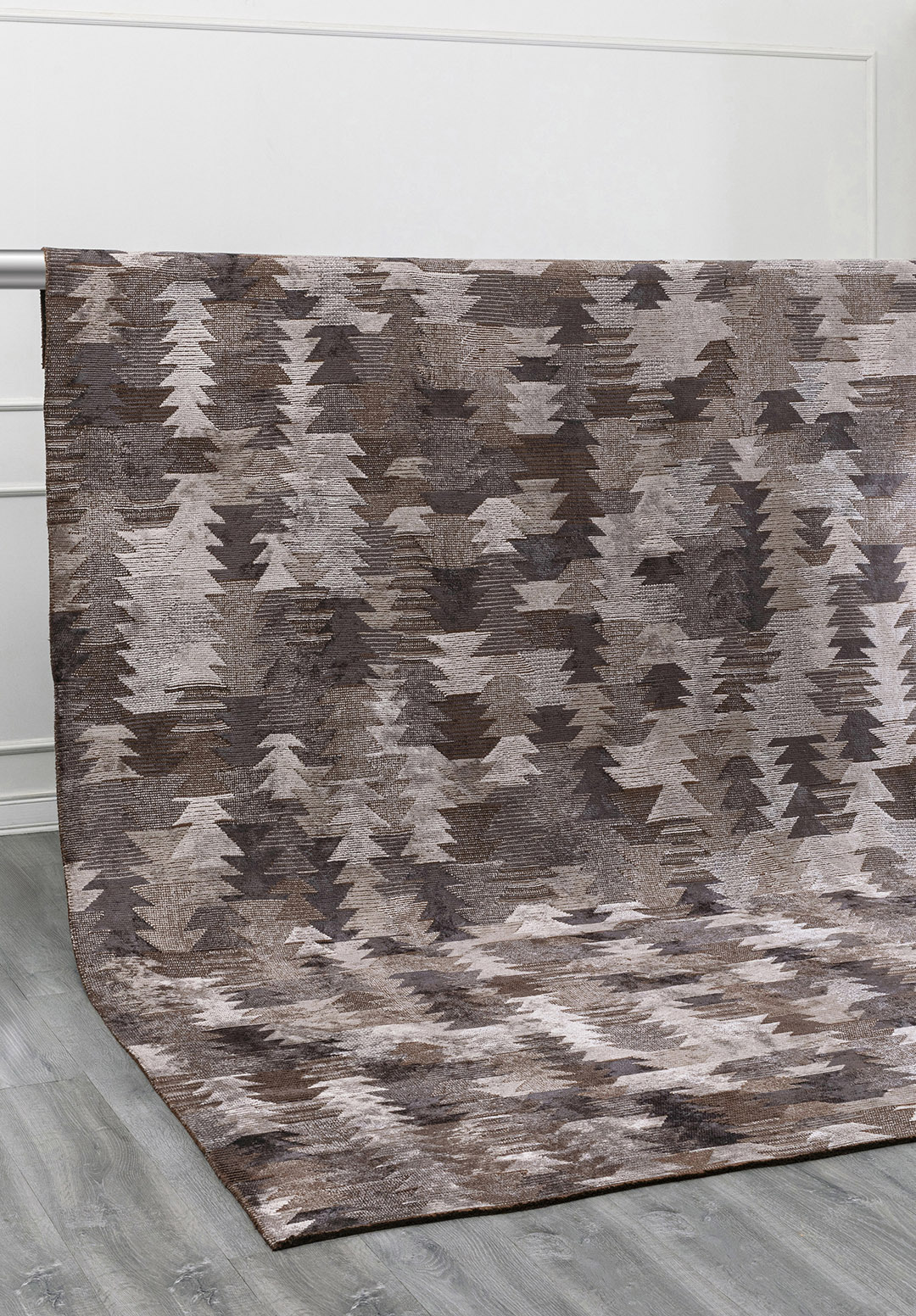 CLAN LIGHT GREY - DARK GREY - CHARCOAL RUG - 4