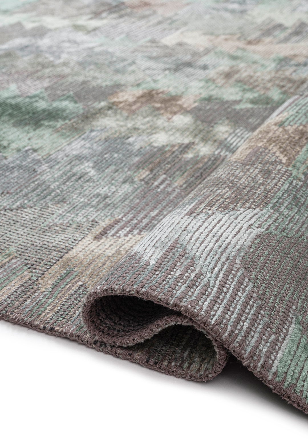 CLAN BEIGE - RIVER GREEN - ICE BLUE RUG - 2
