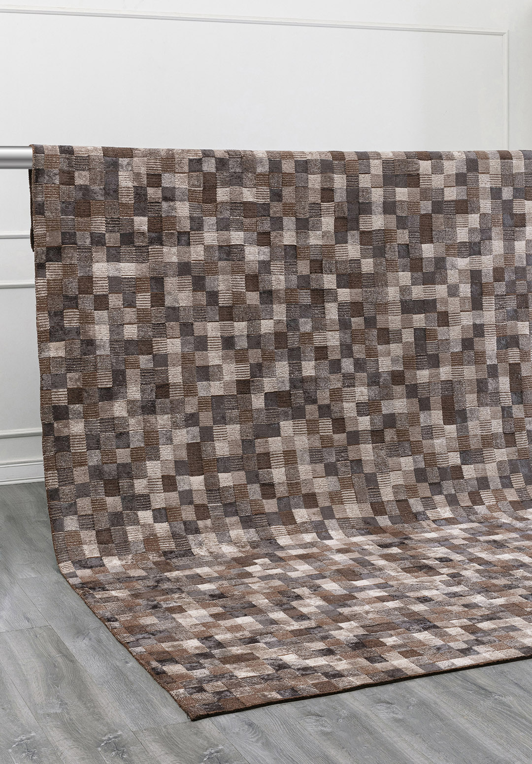 DESERT LIGHT GREY - DARK GREY - CHARCOAL RUG - 4