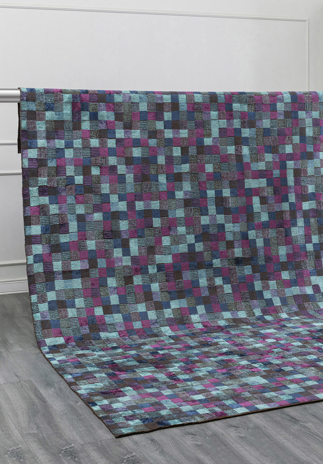 DESERT PURPLE - NAVY BLUE - TURQUOISE RUG - 4