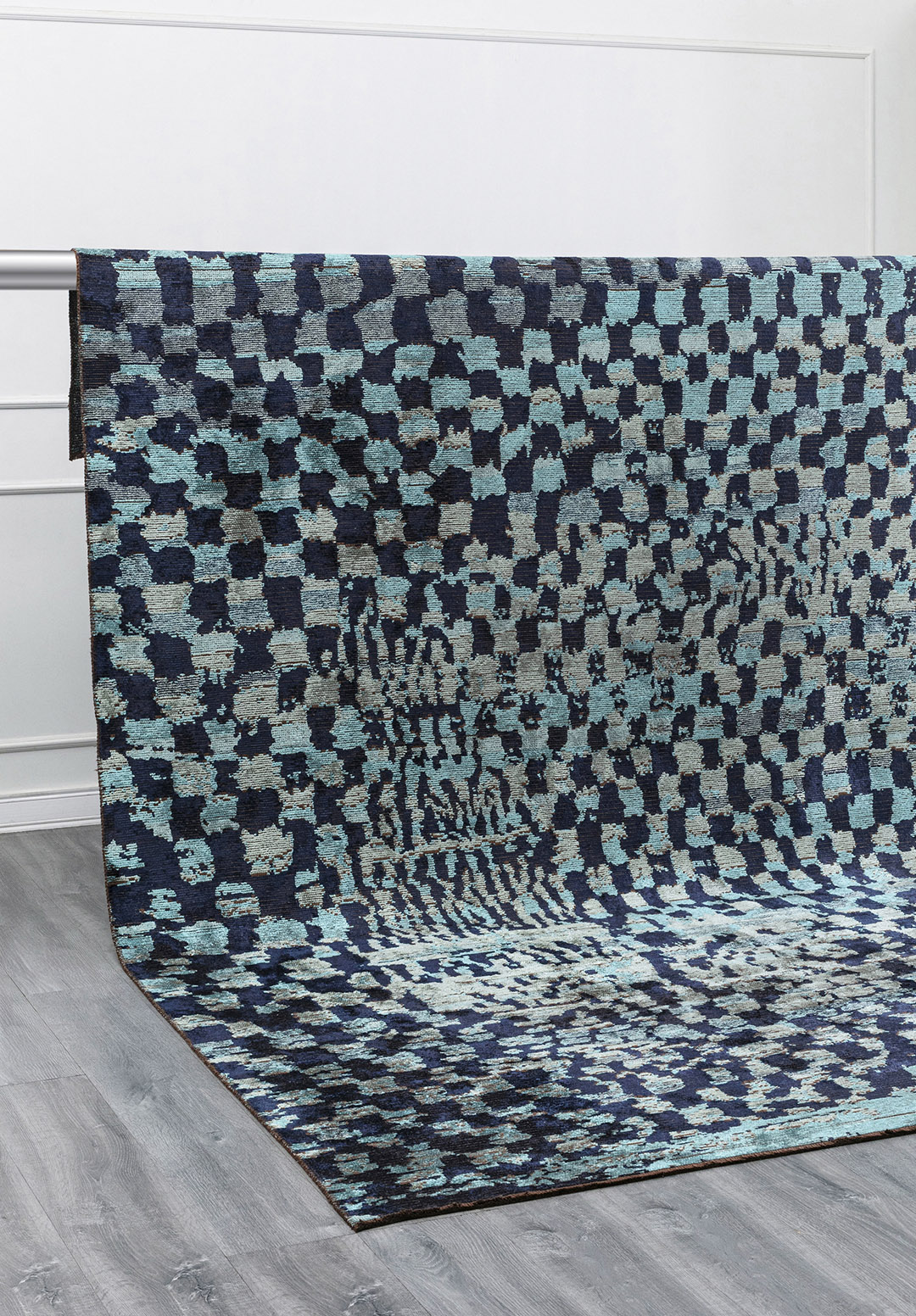 SAHARA TURQUOISE - DARK NAVY - RIVER GREEN RUG - 4