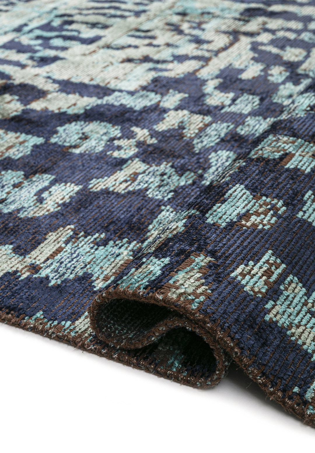 SAHARA TURQUOISE - DARK NAVY - RIVER GREEN RUG - 2