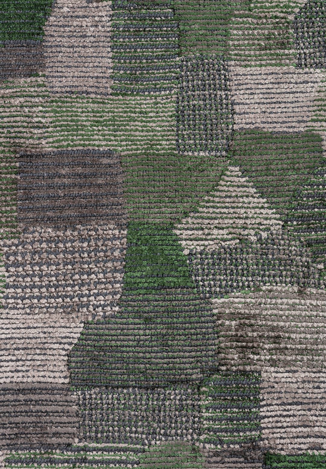 DUNE BEIGE - ANTHRACITE - FOREST GREEN RUG - 5