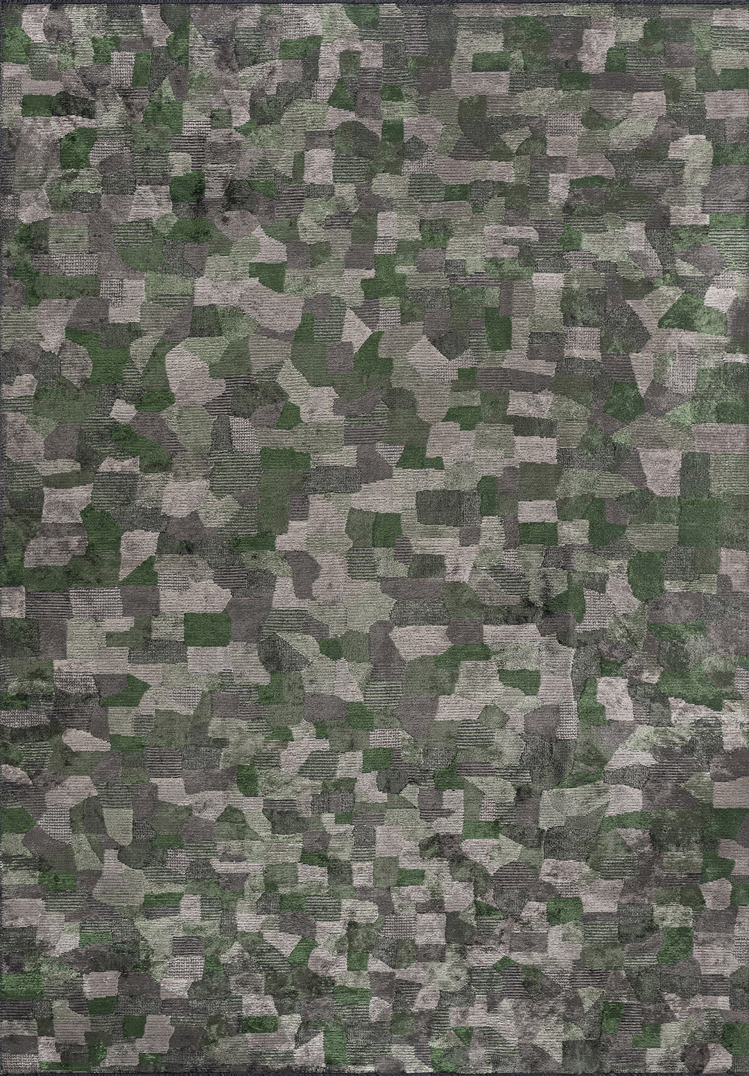 DUNE BEIGE - ANTHRACITE - FOREST GREEN RUG - 1