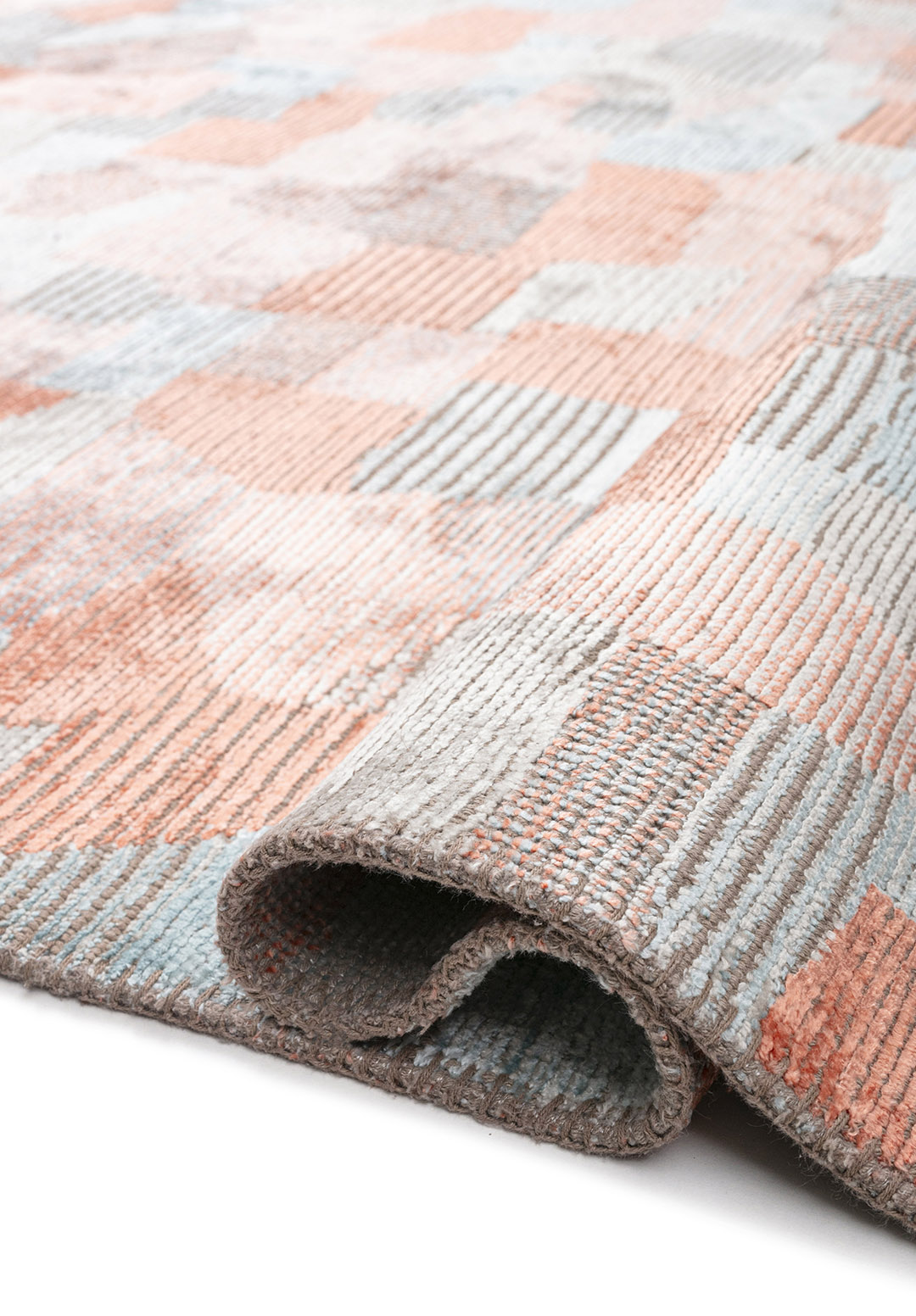 DUNE BONE - LIGHT CORAL - ICE BLUE RUG - 2