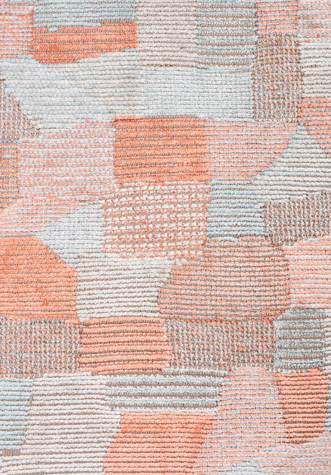 DUNE BONE - LIGHT CORAL - ICE BLUE RUG - 5