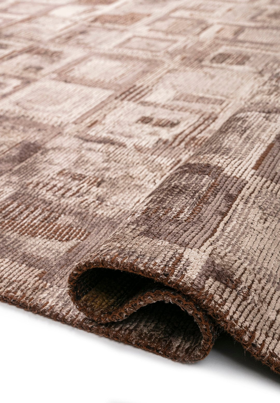 TRIBE DARK MINK - NOUGAT - STONE RUG - 2
