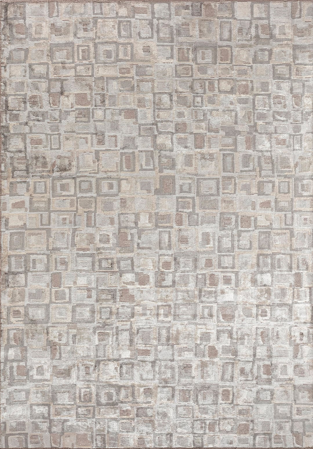 TRIBE GREY - BONE - CREAM RUG - 1