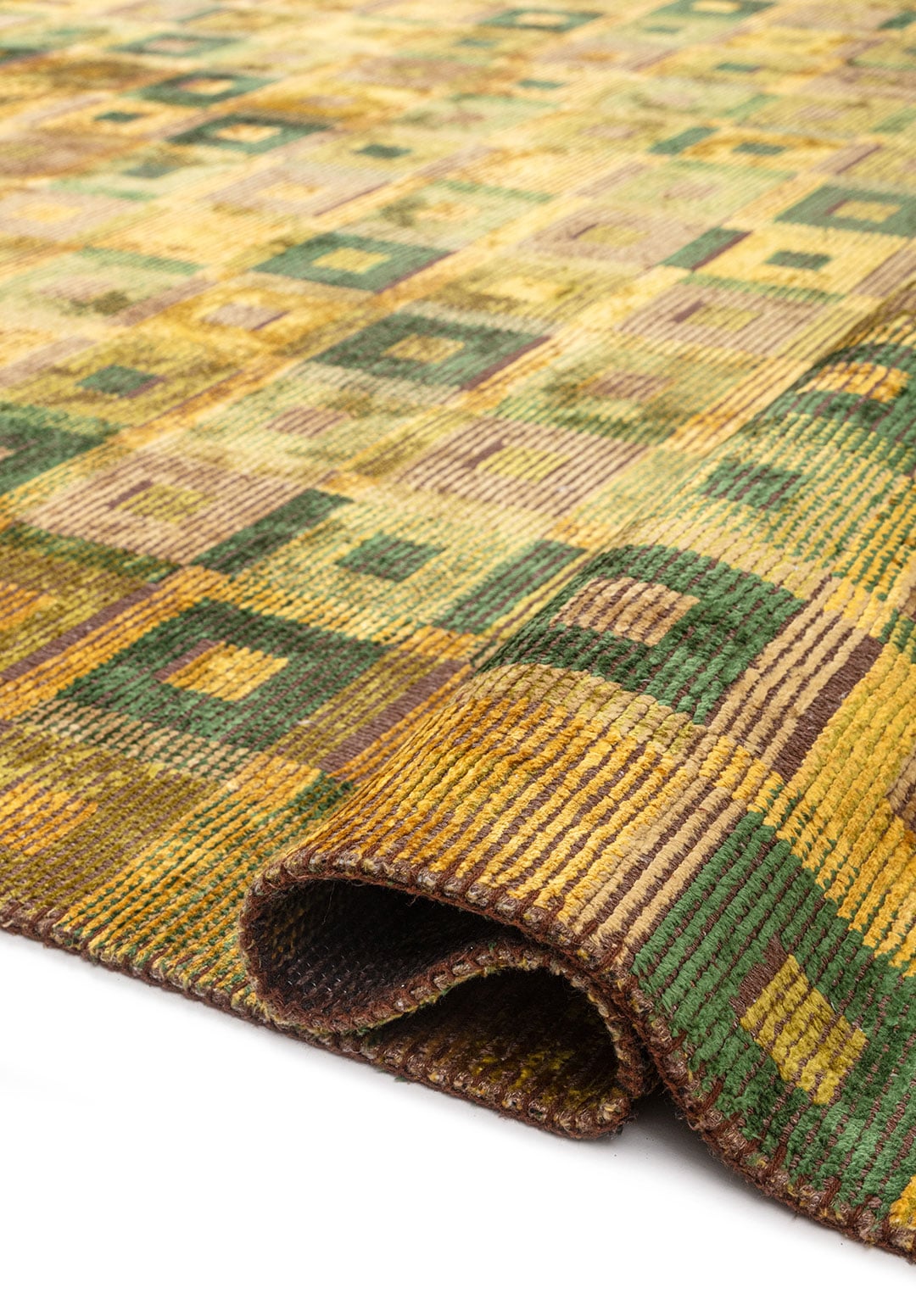 PATINA YELLOW - KIWI - FOREST GREEN - OLIVE GREEN RUG - 2