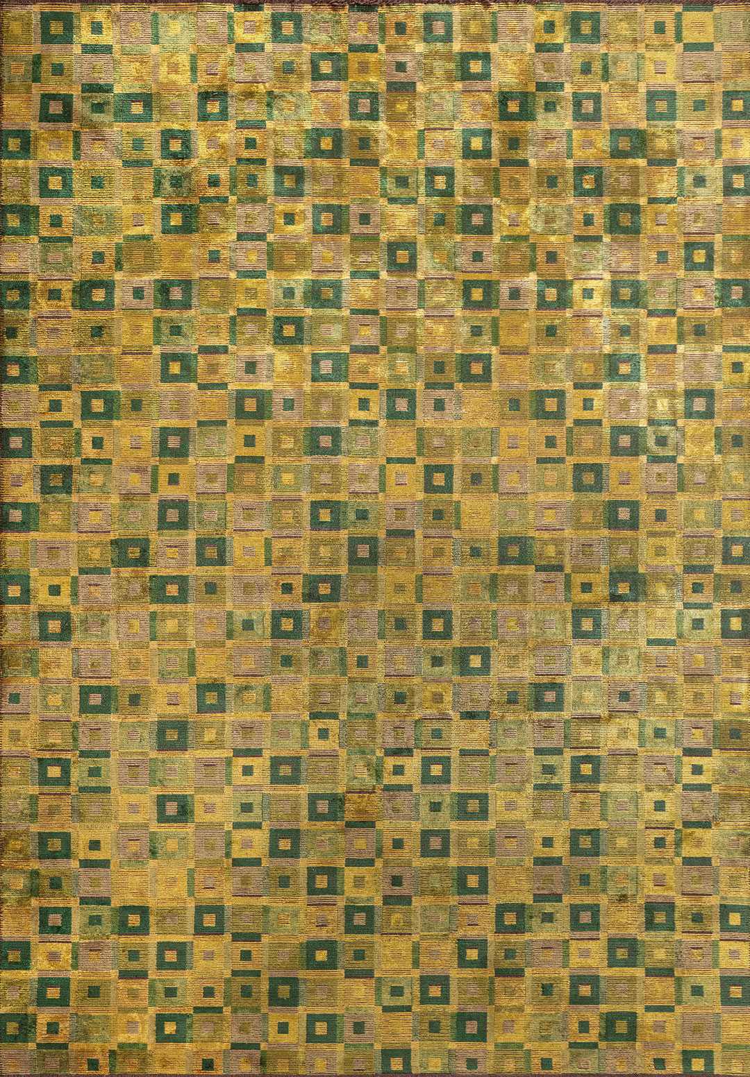 PATINA YELLOW - KIWI - FOREST GREEN - OLIVE GREEN RUG - 1