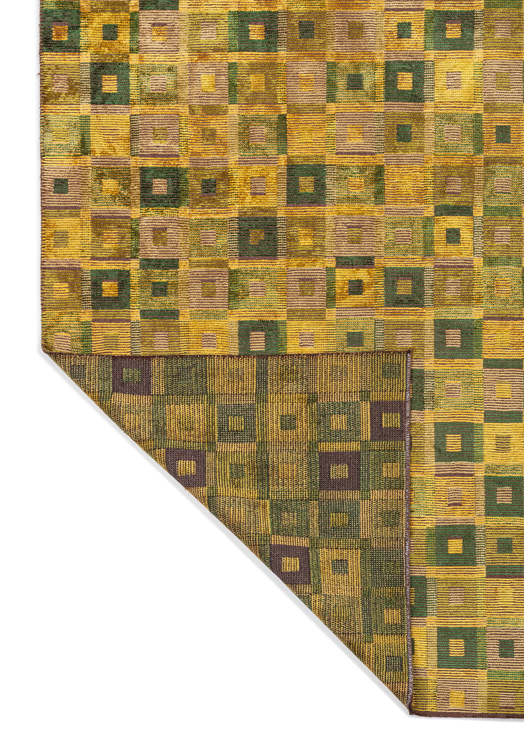 PATINA YELLOW - KIWI - FOREST GREEN - OLIVE GREEN RUG - 3
