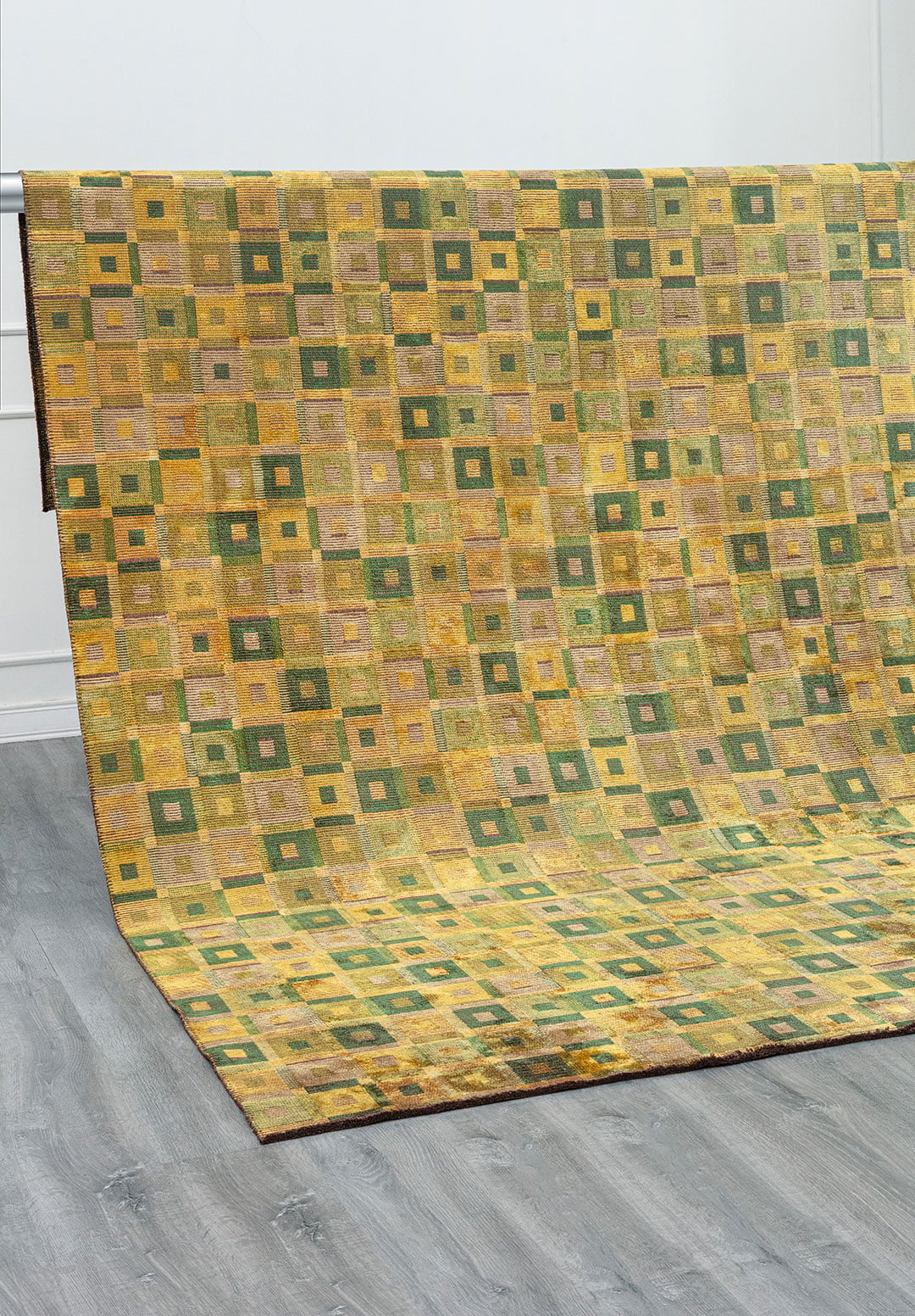 PATINA YELLOW - KIWI - FOREST GREEN - OLIVE GREEN RUG - 4