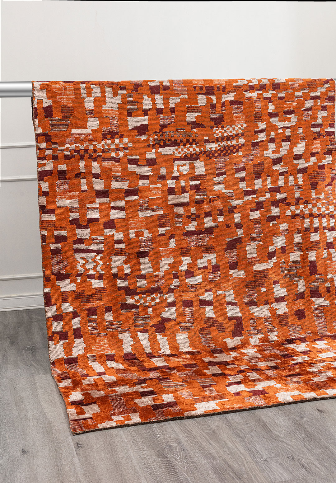 NOMAD RUST - CHERRY - BONE RUG - 4