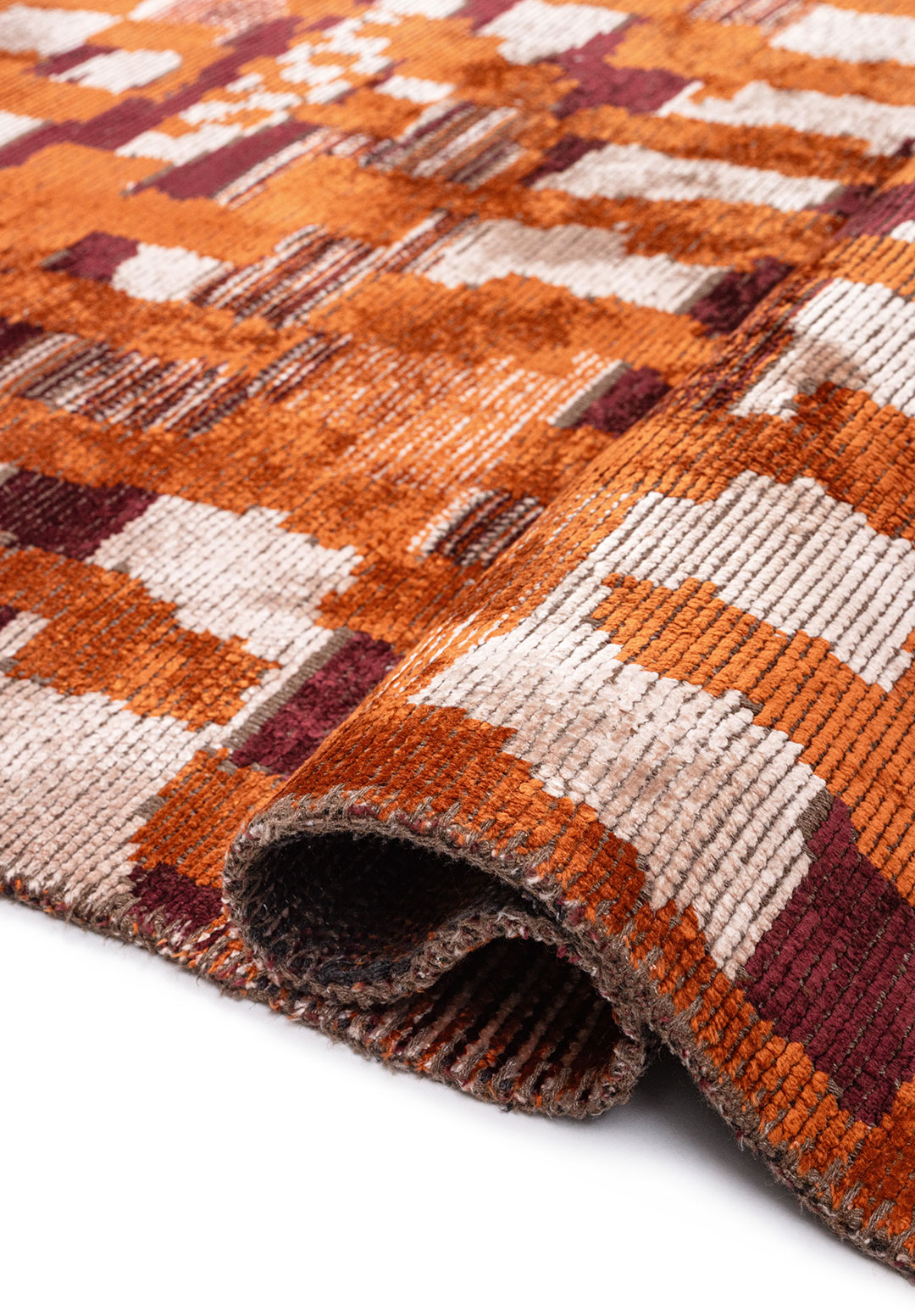 NOMAD RUST - CHERRY - BONE RUG - 2
