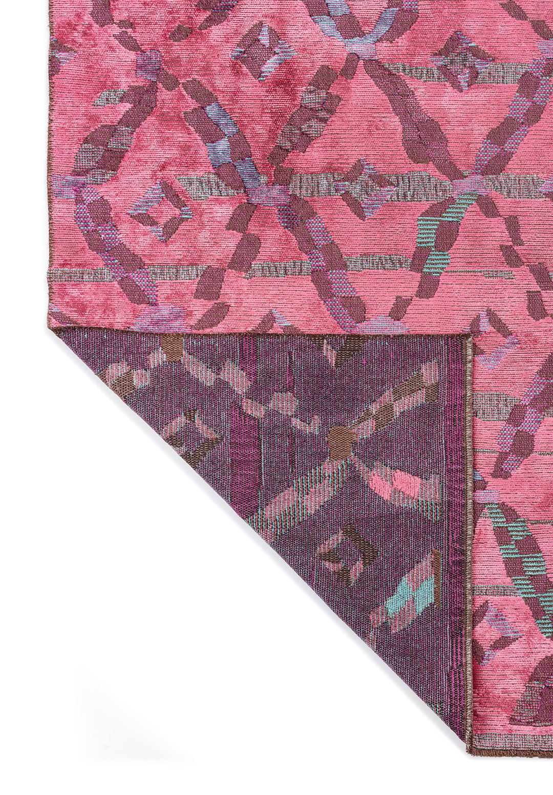 JASMINE PURPLE - PINK - TURQUOISE RUG - 3