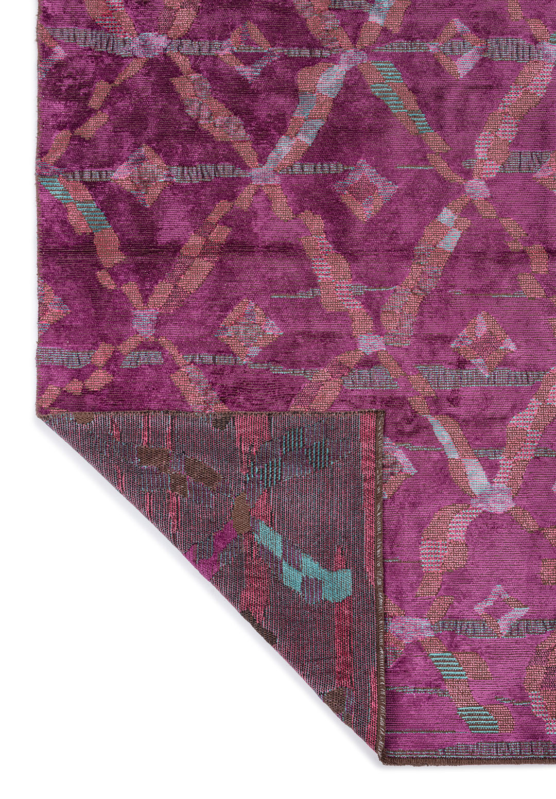 JASMINE PINK - PURPLE - TURQUOISE RUG - 3