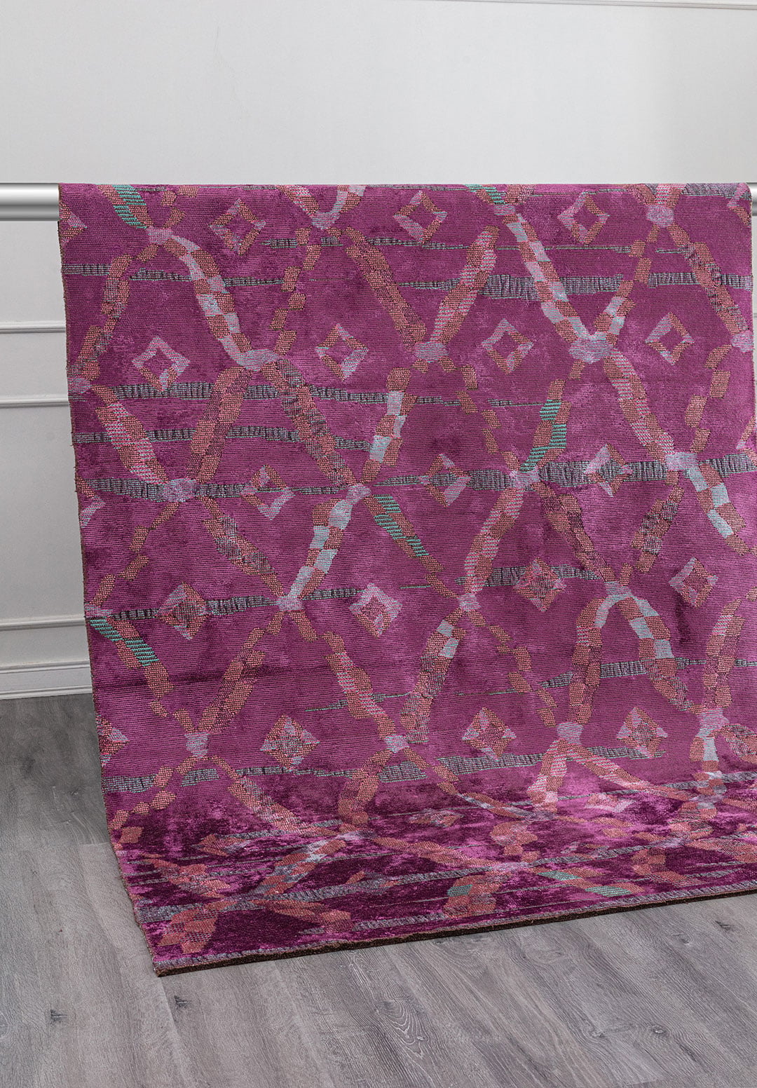 JASMINE PINK - PURPLE - TURQUOISE RUG - 4