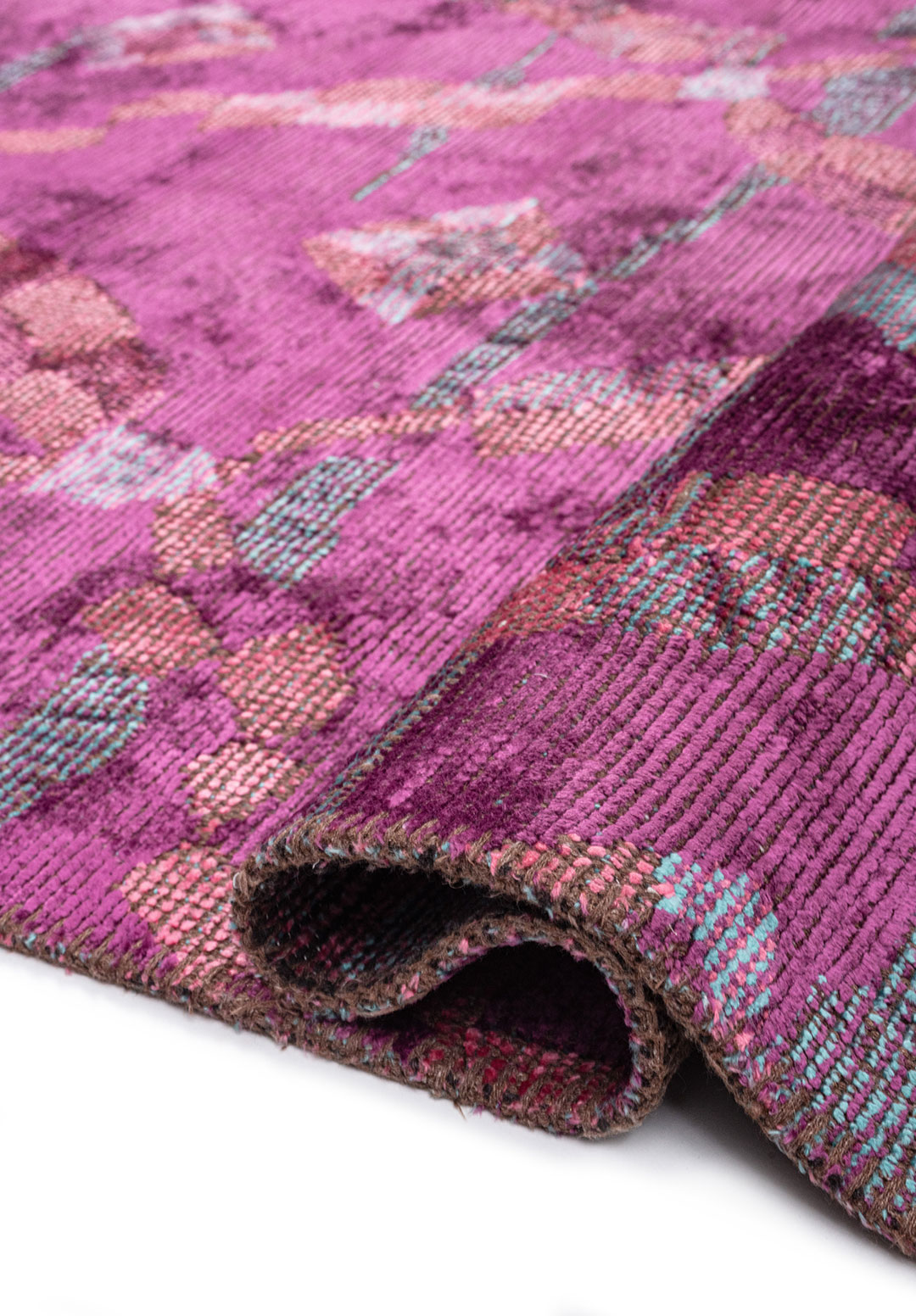 JASMINE PINK - PURPLE - TURQUOISE RUG - 2