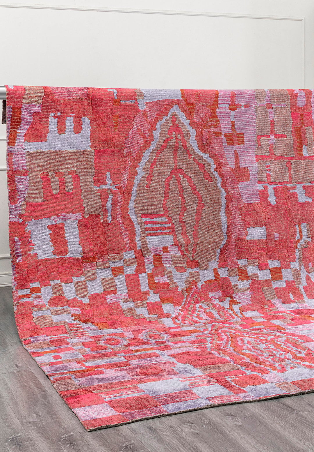 FOSSIL LILAC - RUST - FUSCHIA RUG - 4