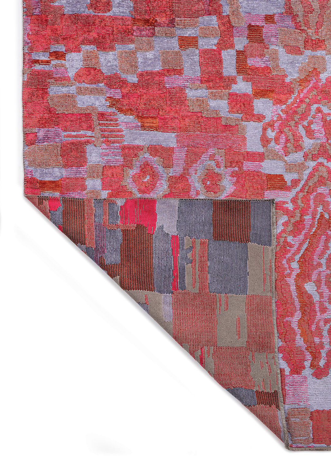 FOSSIL LILAC - RUST - FUSCHIA RUG - 3