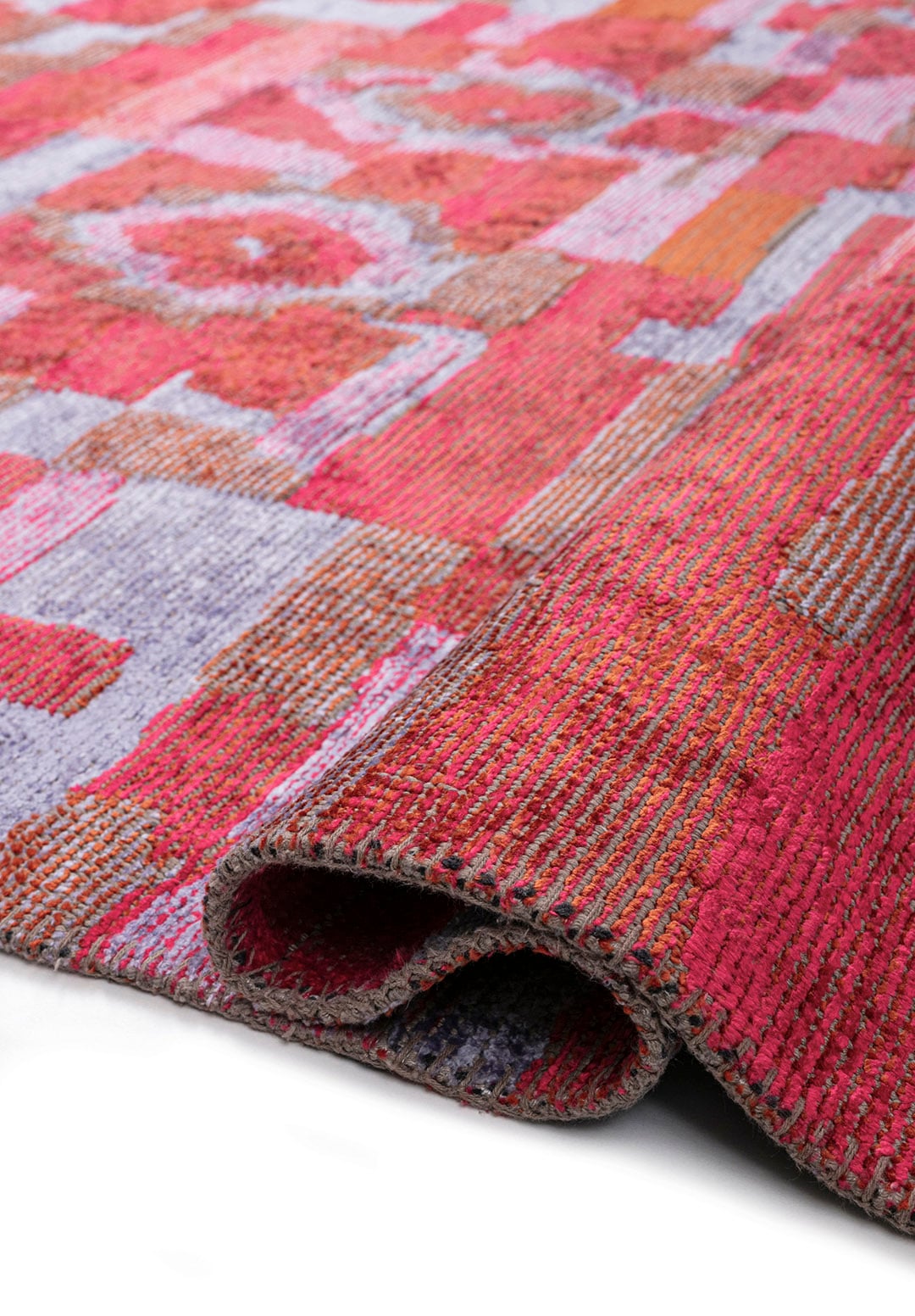FOSSIL LILAC - RUST - FUSCHIA RUG - 2