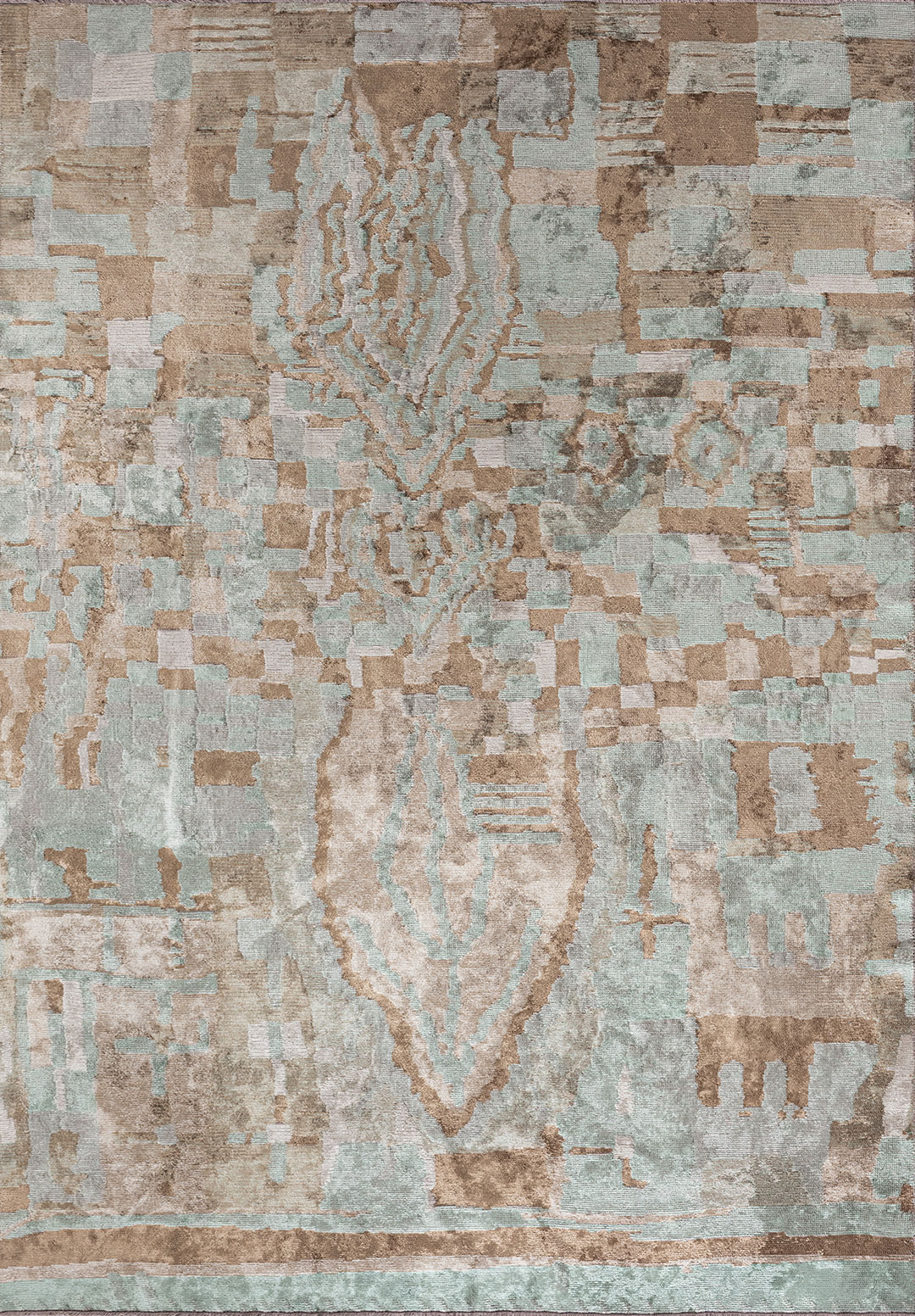 FOSSIL MINK - LIGHT CREAM - RIVER GREEN RUG