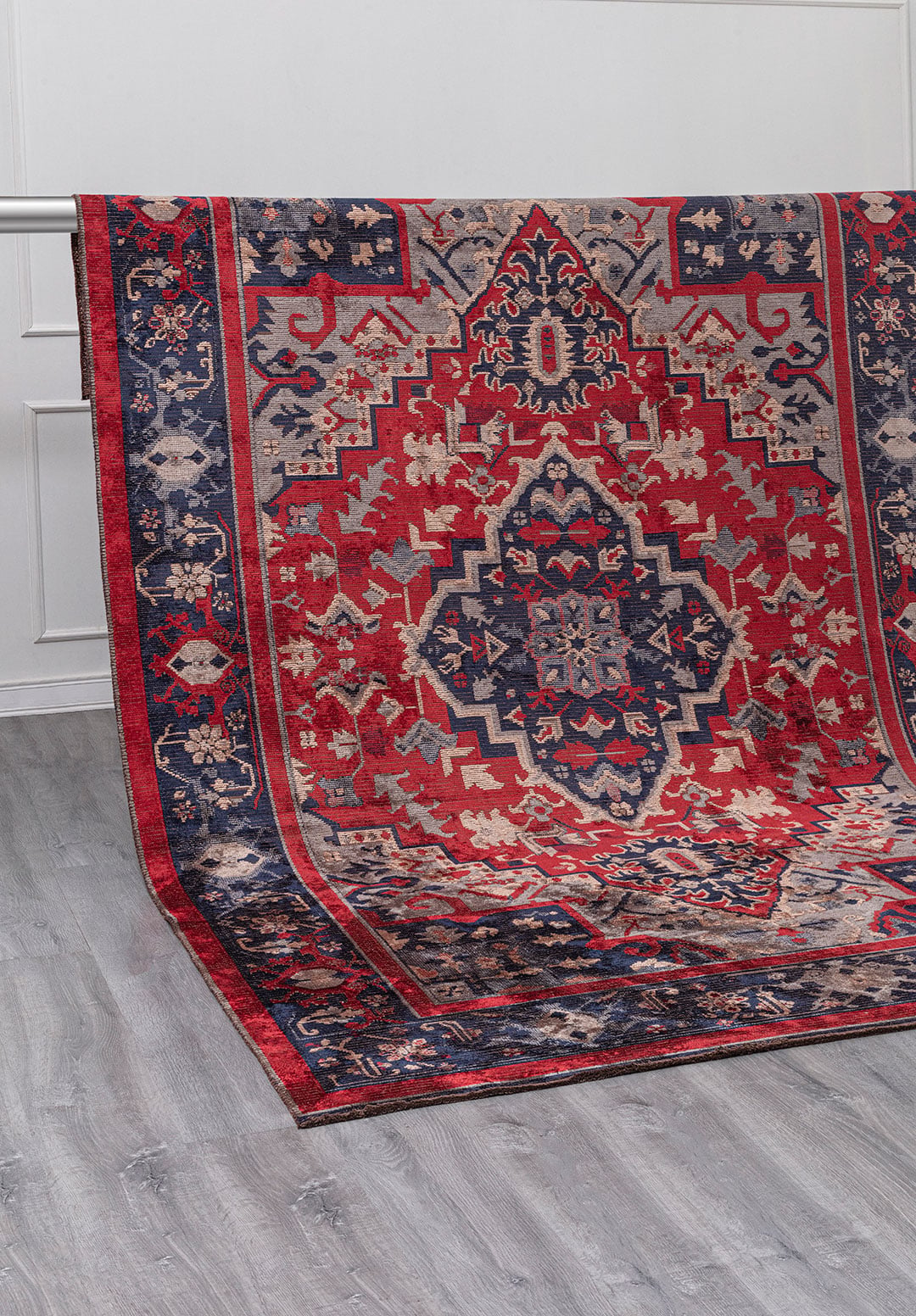 CITADEL BLUE - DARK NAVY - RED - BEIGE RUG - 4