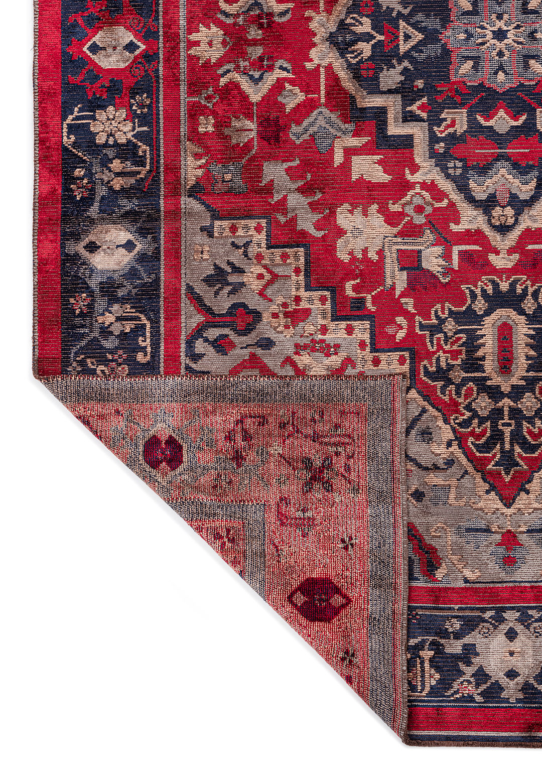 CITADEL BLUE - DARK NAVY - RED - BEIGE RUG - 3