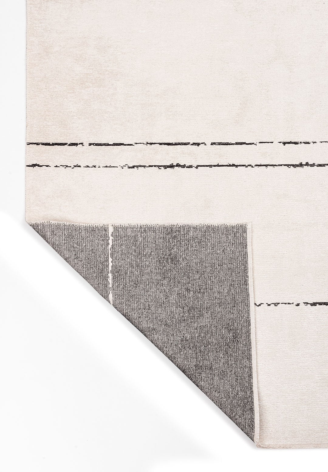 TRAIL BLACK - ECRU RUG - 3