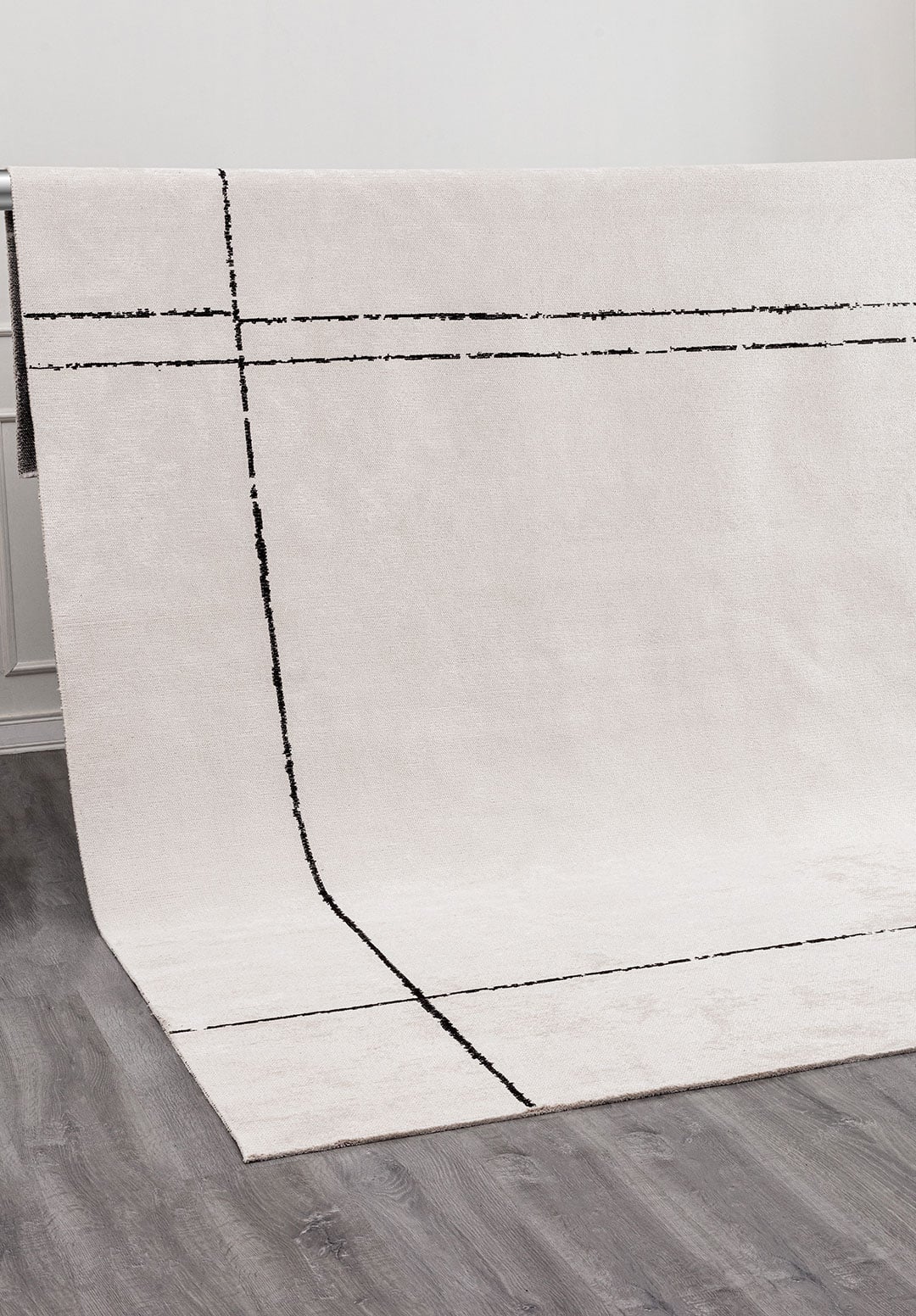 TRAIL BLACK - ECRU RUG - 4
