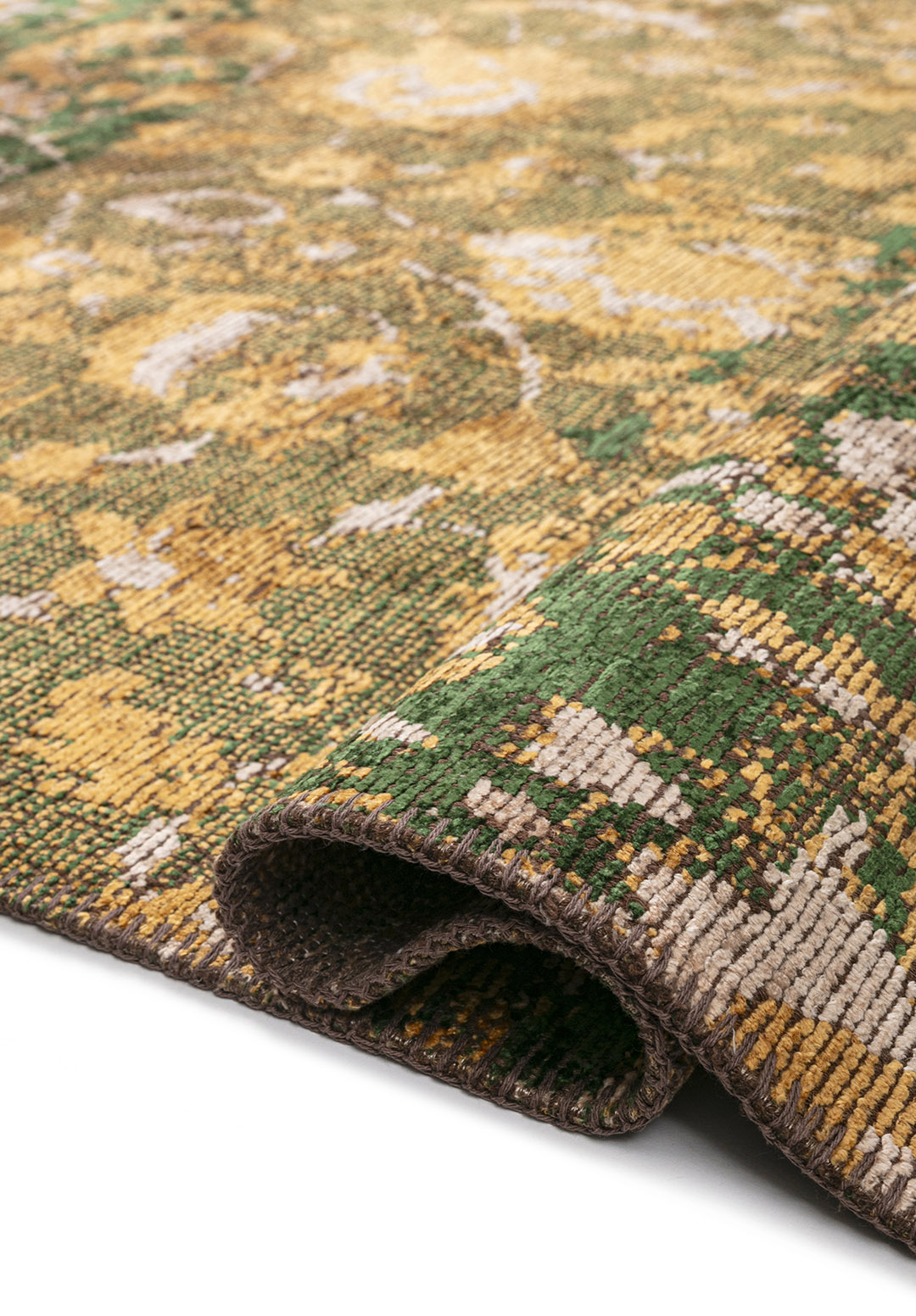 DREAM BONE - GOLD - FOREST GREEN RUG - 2
