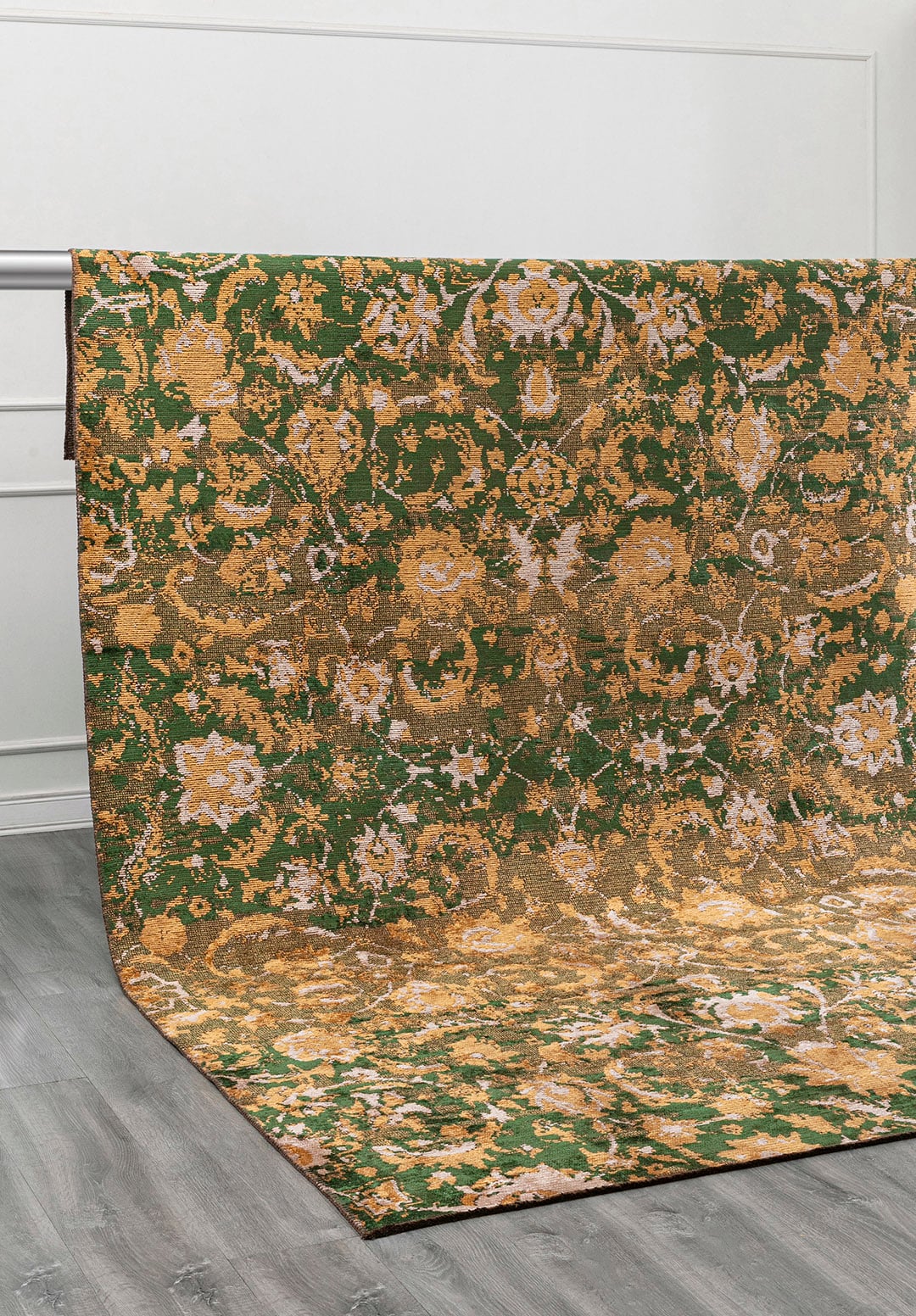 DREAM BONE - GOLD - FOREST GREEN RUG - 4