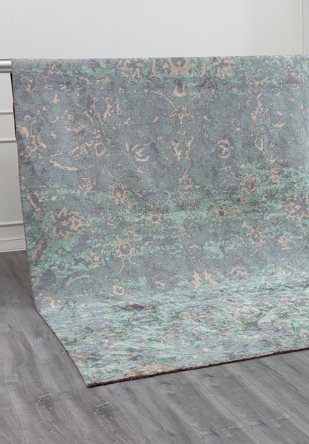 DREAM BEIGE - BLUE - RIVER GREEN RUG - 4