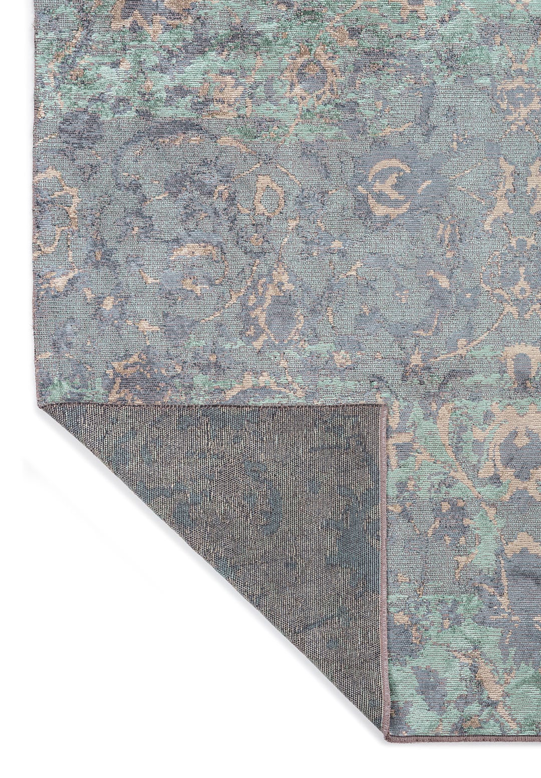 DREAM BEIGE - BLUE - RIVER GREEN RUG - 3