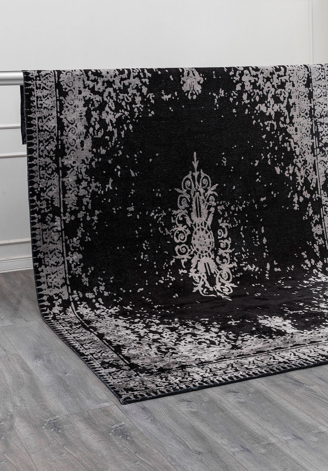 TREASURE BLACK - LIGHT GREY RUG - 4