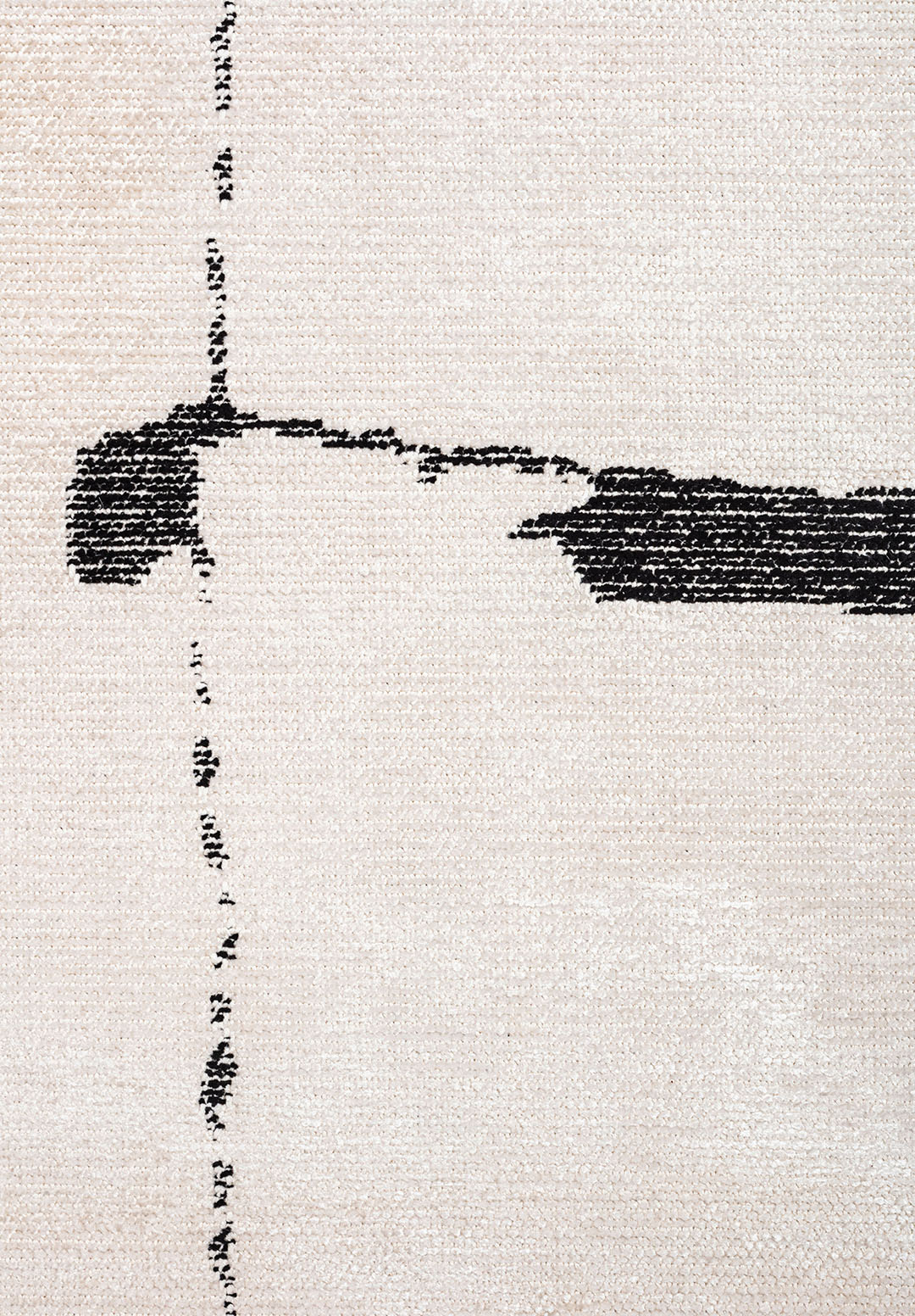 TRACE BLACK - ECRU RUG - 5